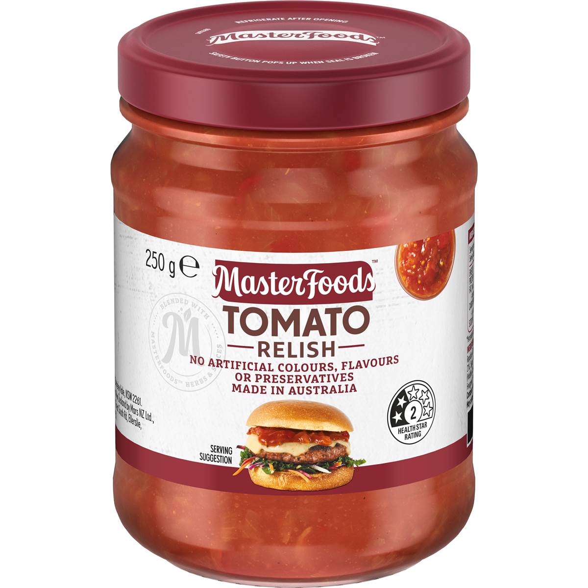 Calories In Masterfoods Green Tomato Relish Calcount