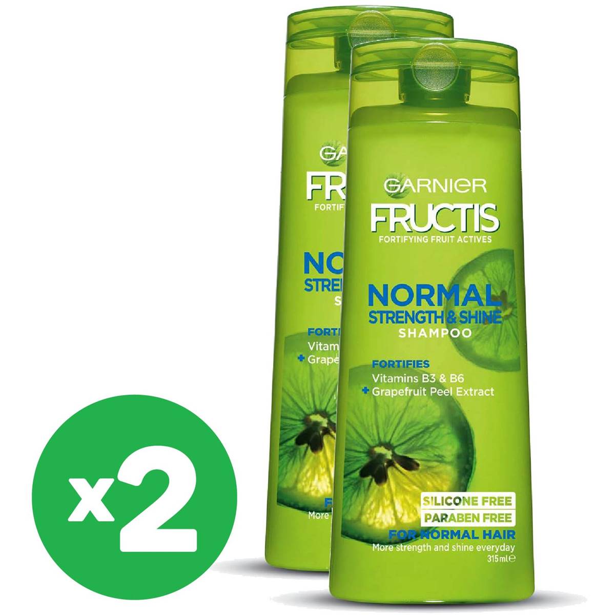 Garnier Fructis Normal Strength Shine Shampoo Ml X Bundle