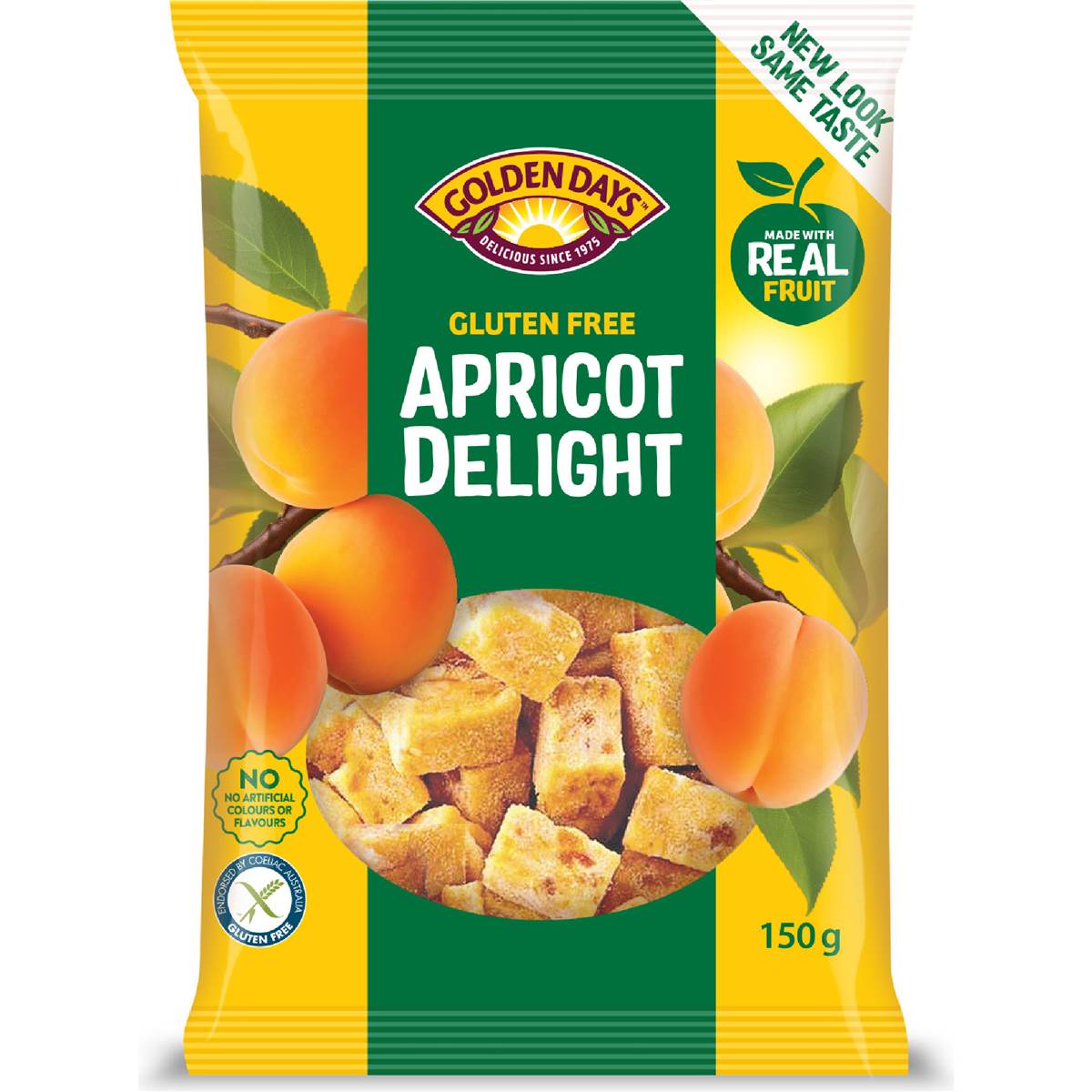 Calories in Golden Days Apricot Coconut Slice calcount