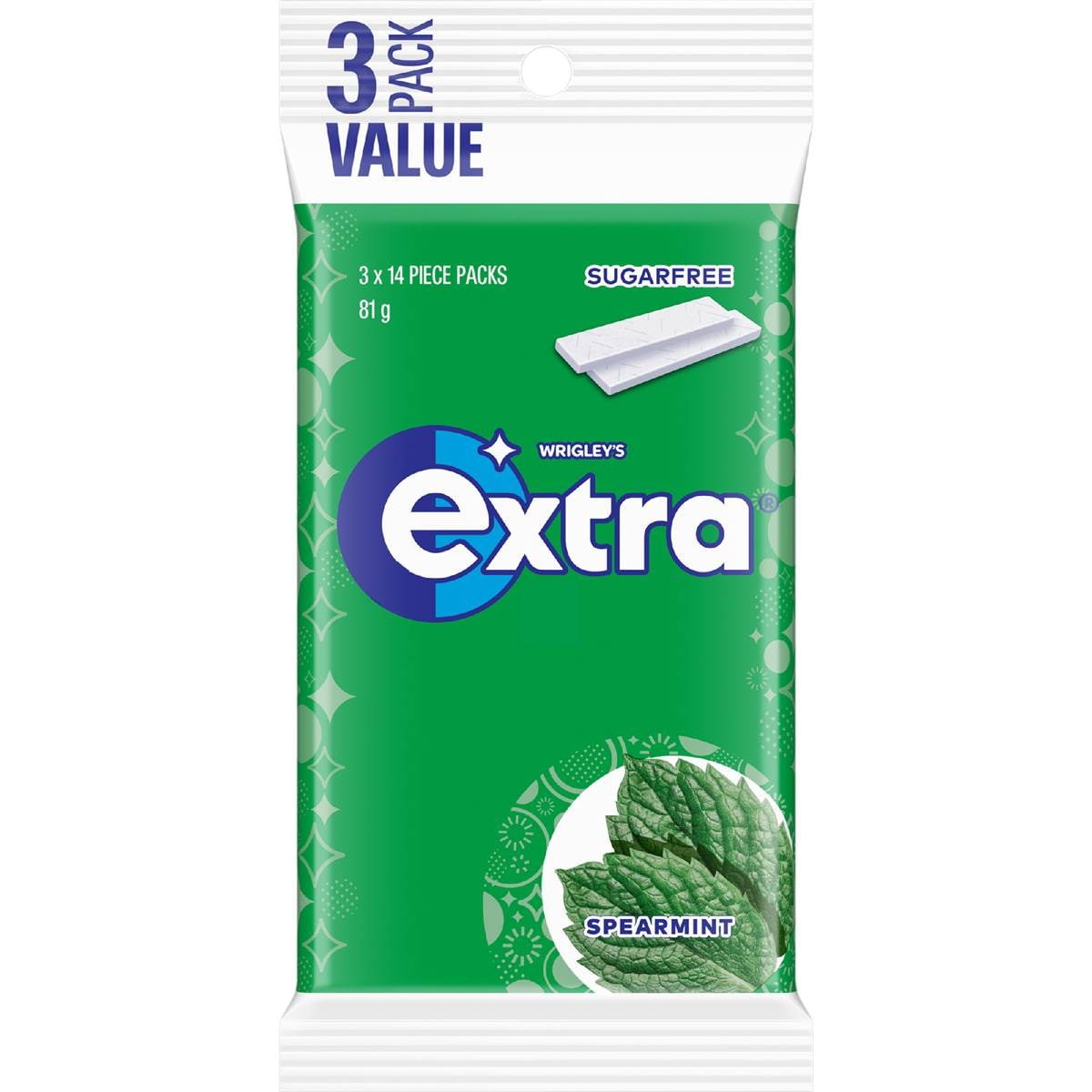 Extra Spearmint Sugar Free Chewing Gum