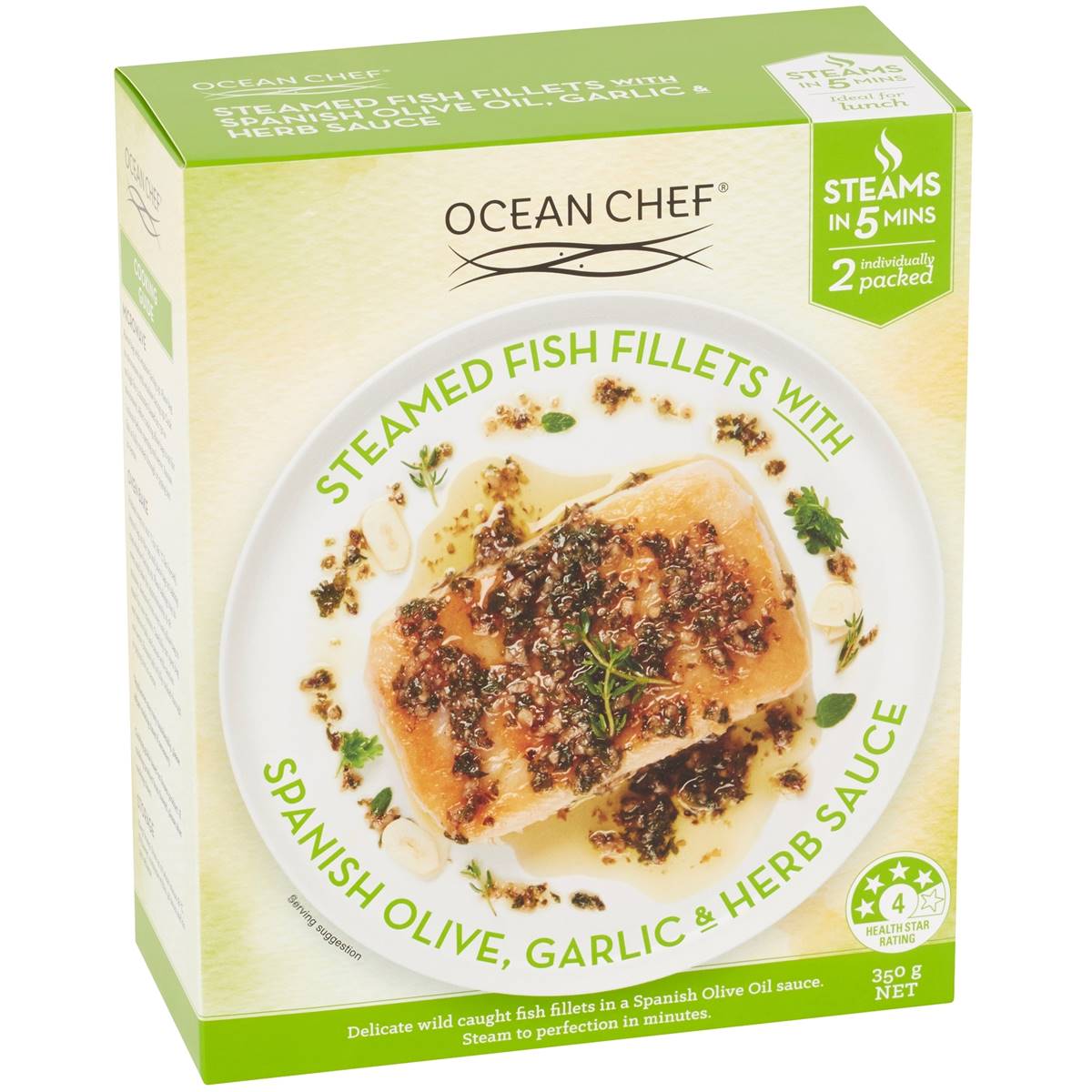 Ocean Chef Steamed Fish Fillets Olive Oil Garlic & Herbs