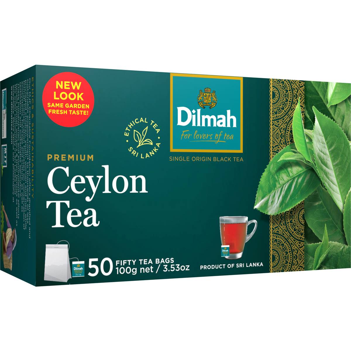 Calories in Dilmah Ceylon Tea Bags