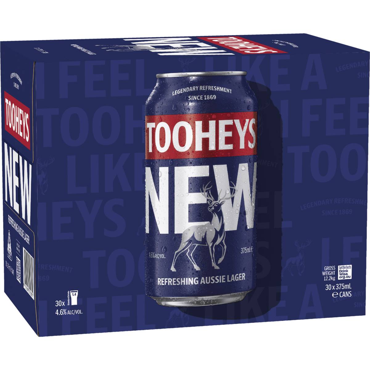 Calories in Tooheys New Lager Cans