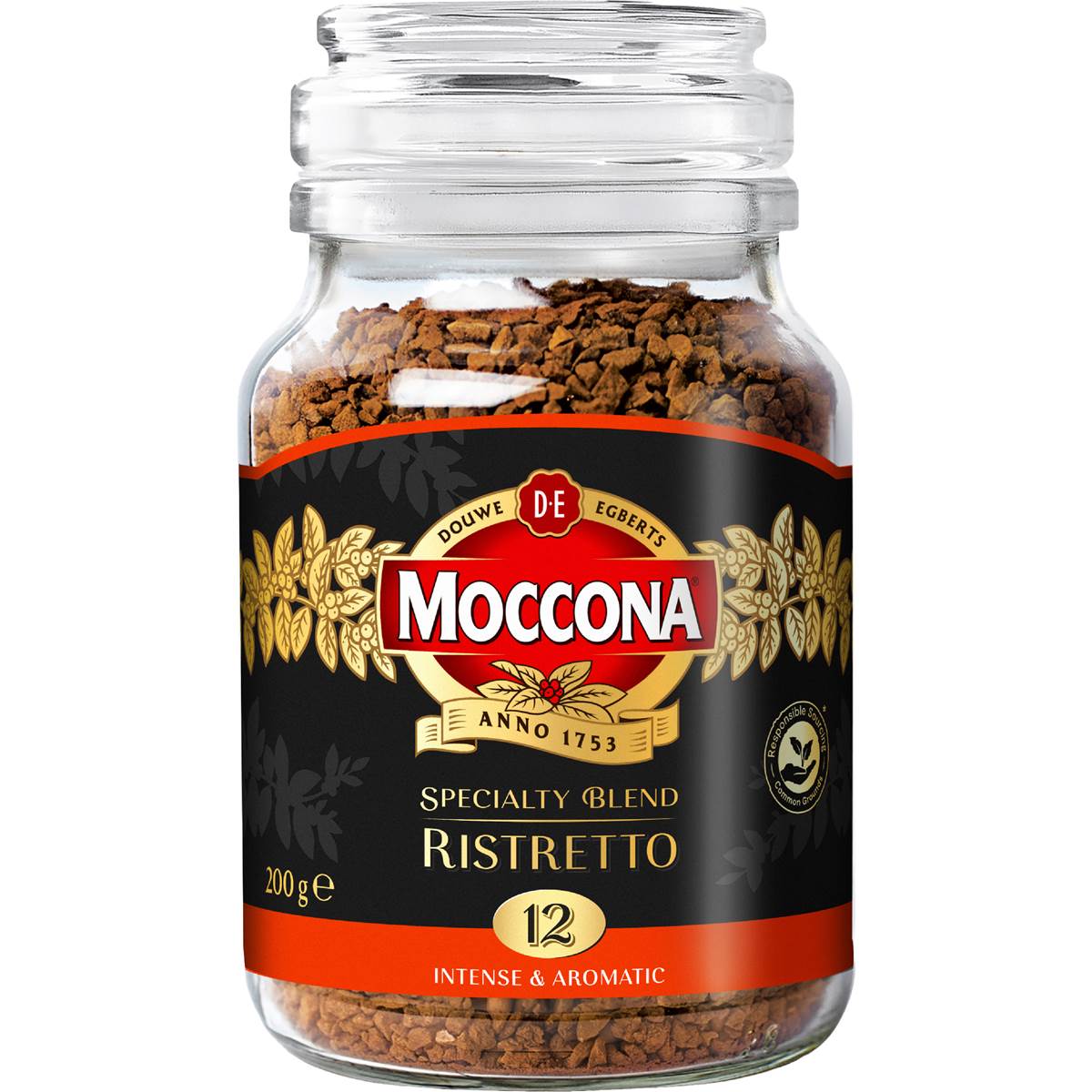 Moccona Freeze Dried Instant Coffee Specialty Blend Ristretto 200g