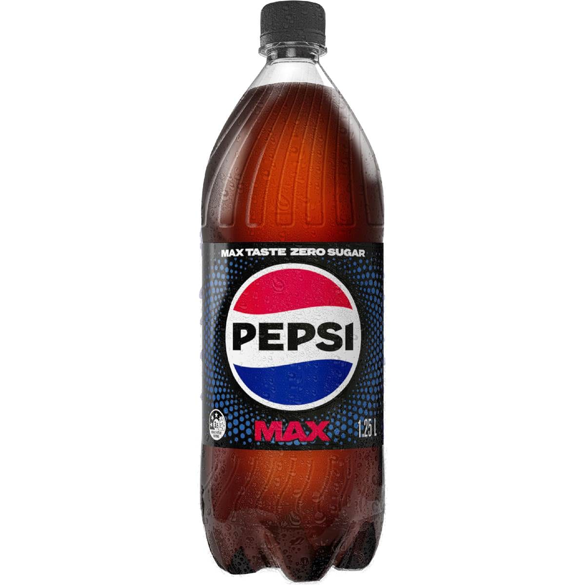Pepsi Max Cola No Sugar Soft Drink Bottle 1.25L