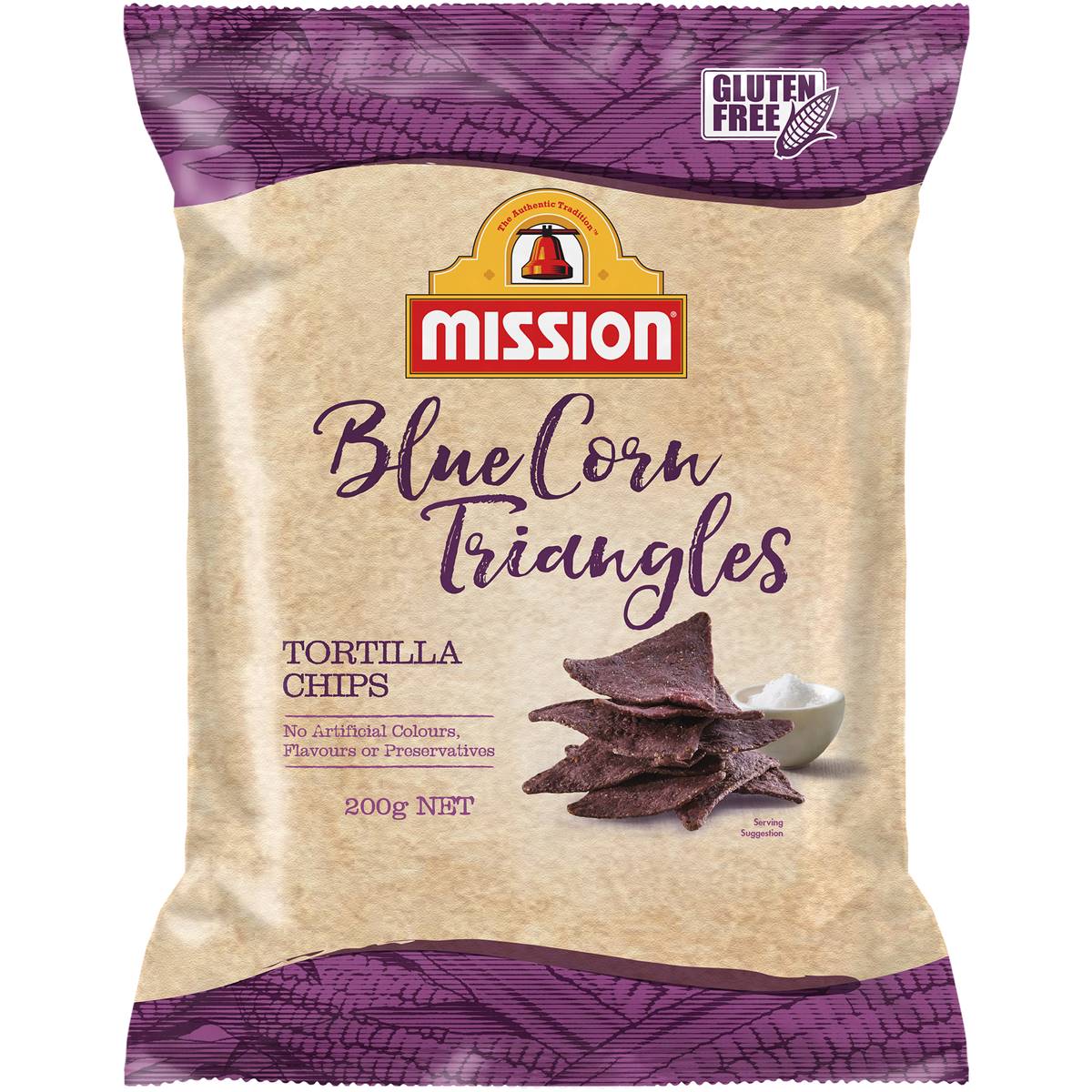 Calories in Mission Blue Corn Chip calcount