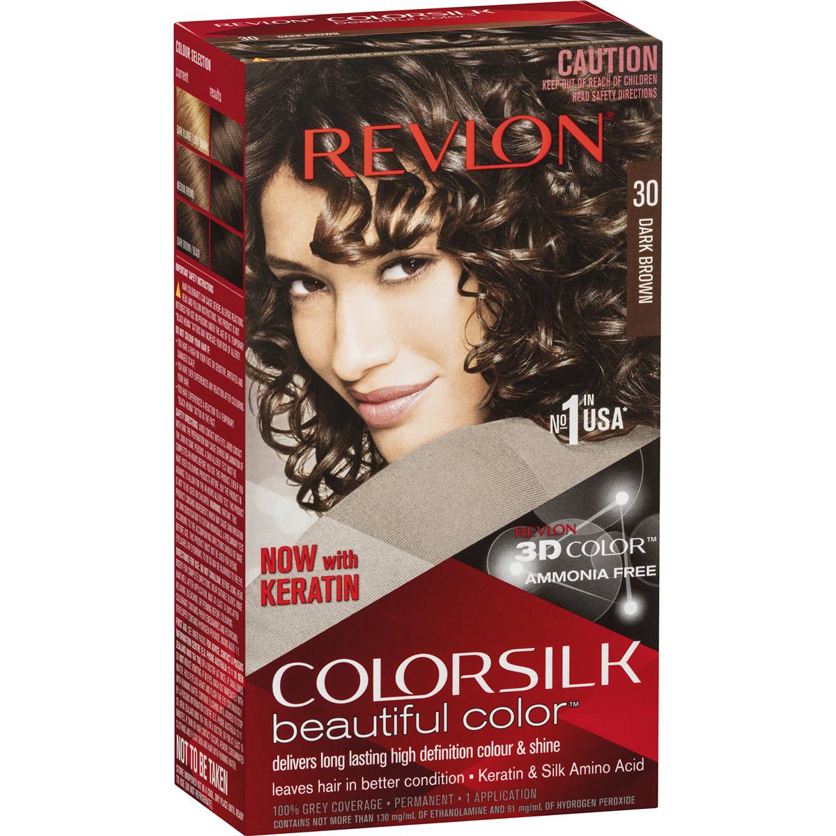 Revlon Colorsilk Beautiful Color 30 Dark Brown each