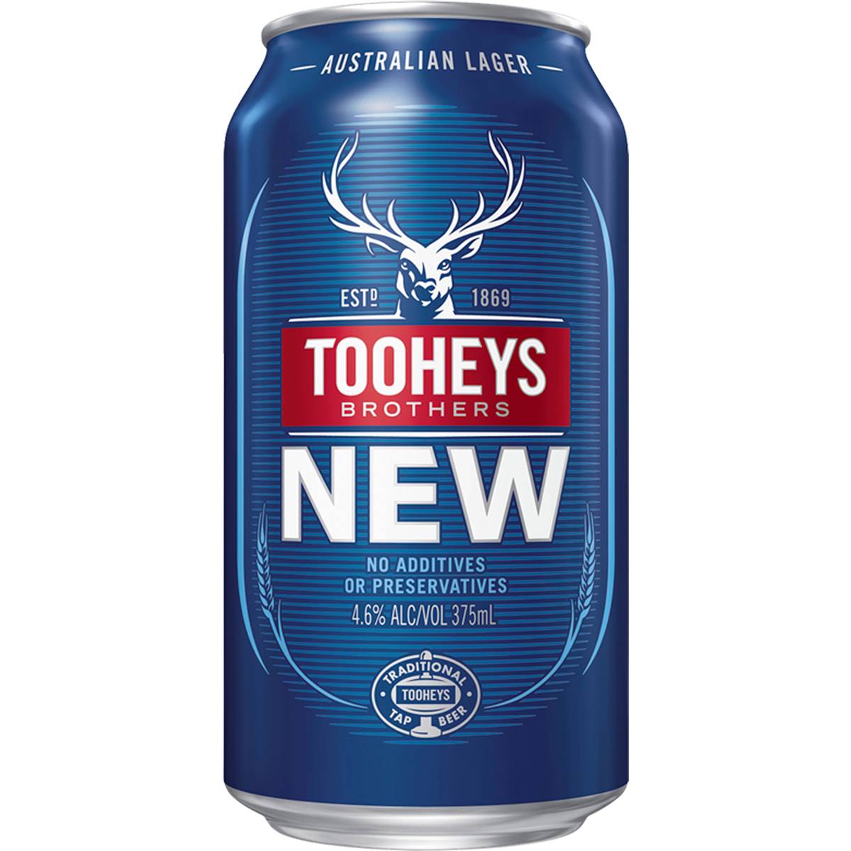 Calories in Tooheys New Lager Can