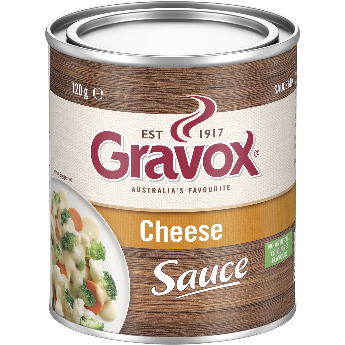 Calories in Gravox Cheese Sauce Mix Tin Mix Mild And Creamy