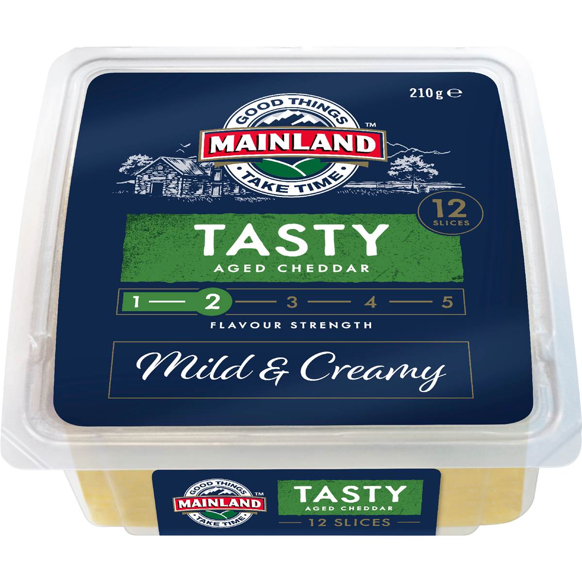 Mainland Tasty Cheese Slices Mild & Creamy 12 pack
