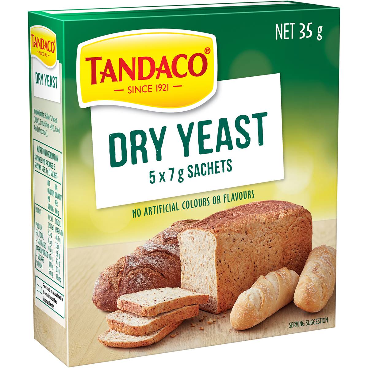 Calories in Tandaco Dry Yeast