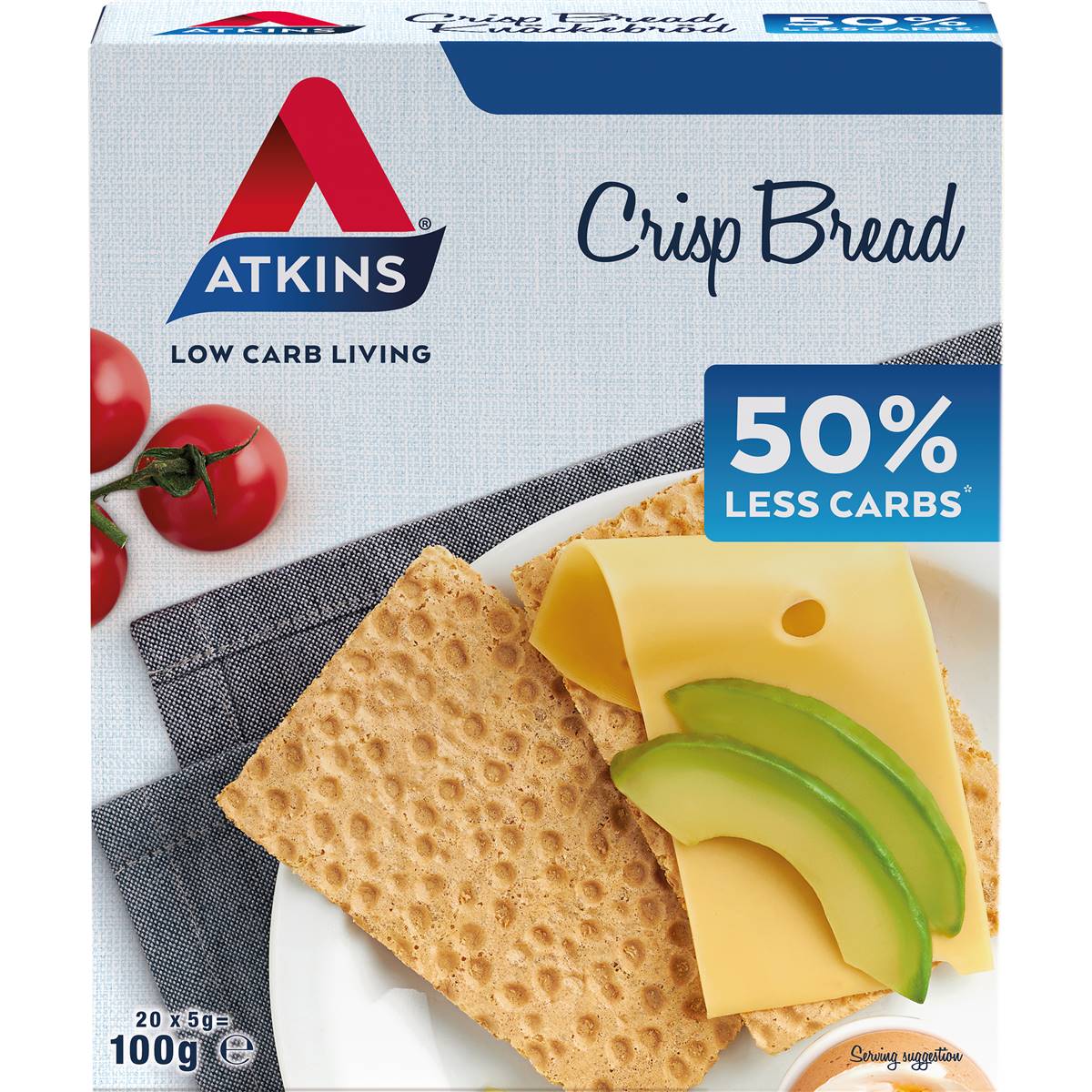 Calories in Atkins Low Carb Crispbread calcount