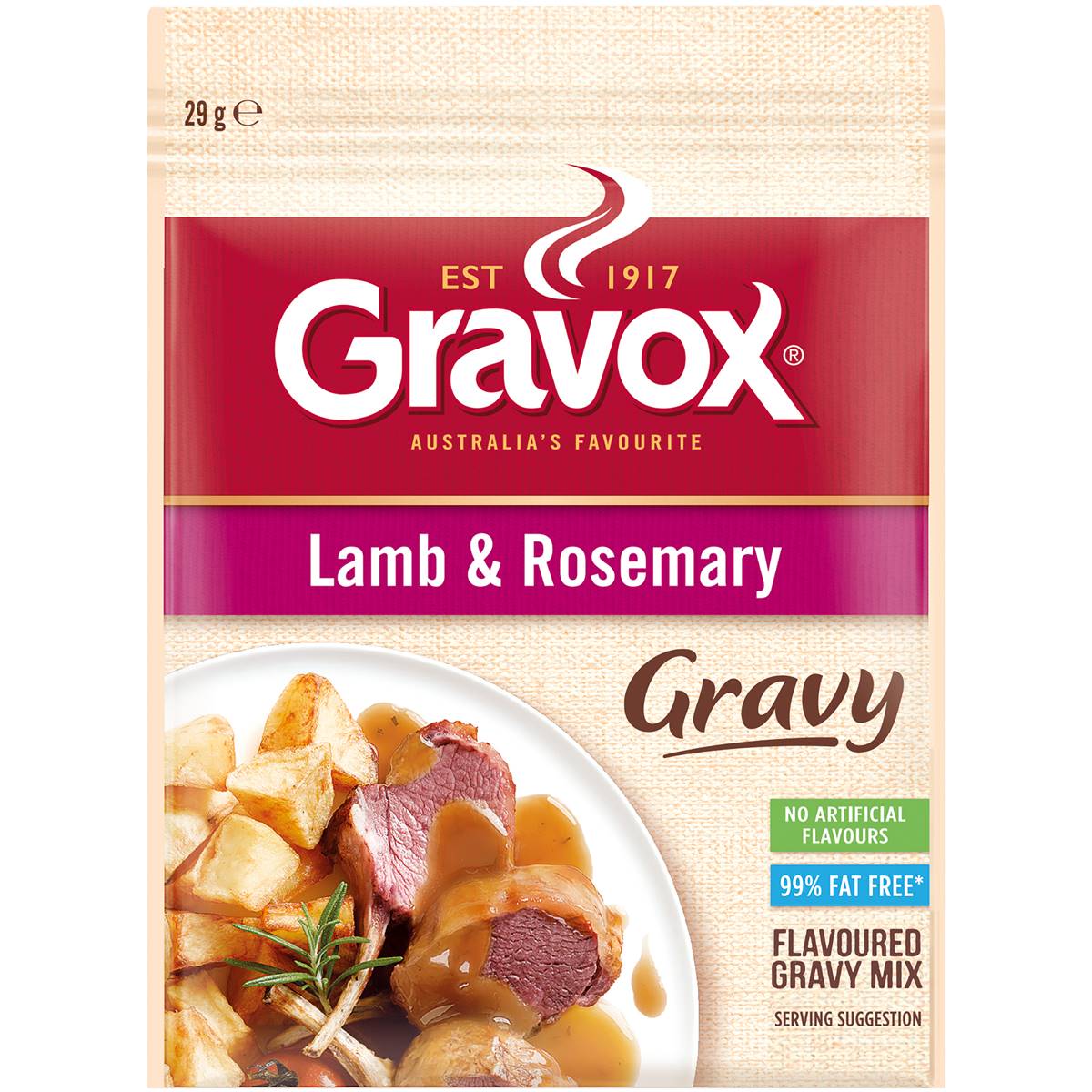 Calories in Gravox Gravy Mix Lamb & Rosemary calcount