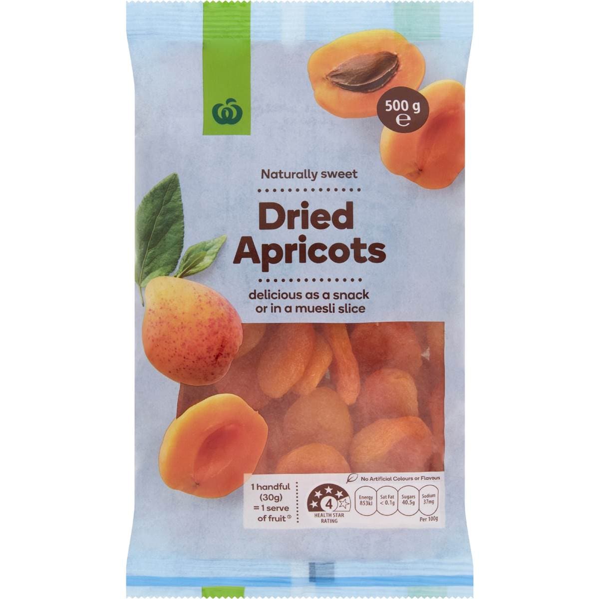 204 calories in Woolworths Apricot Dried (100g) calcount