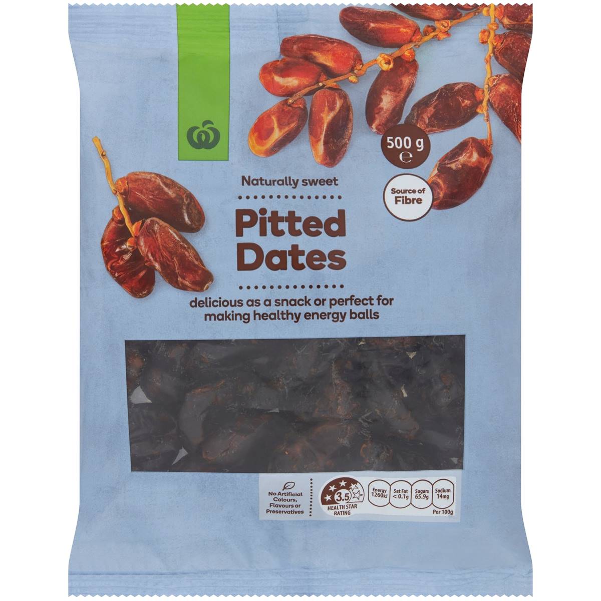 Calories in Woolworths Pitted Dates