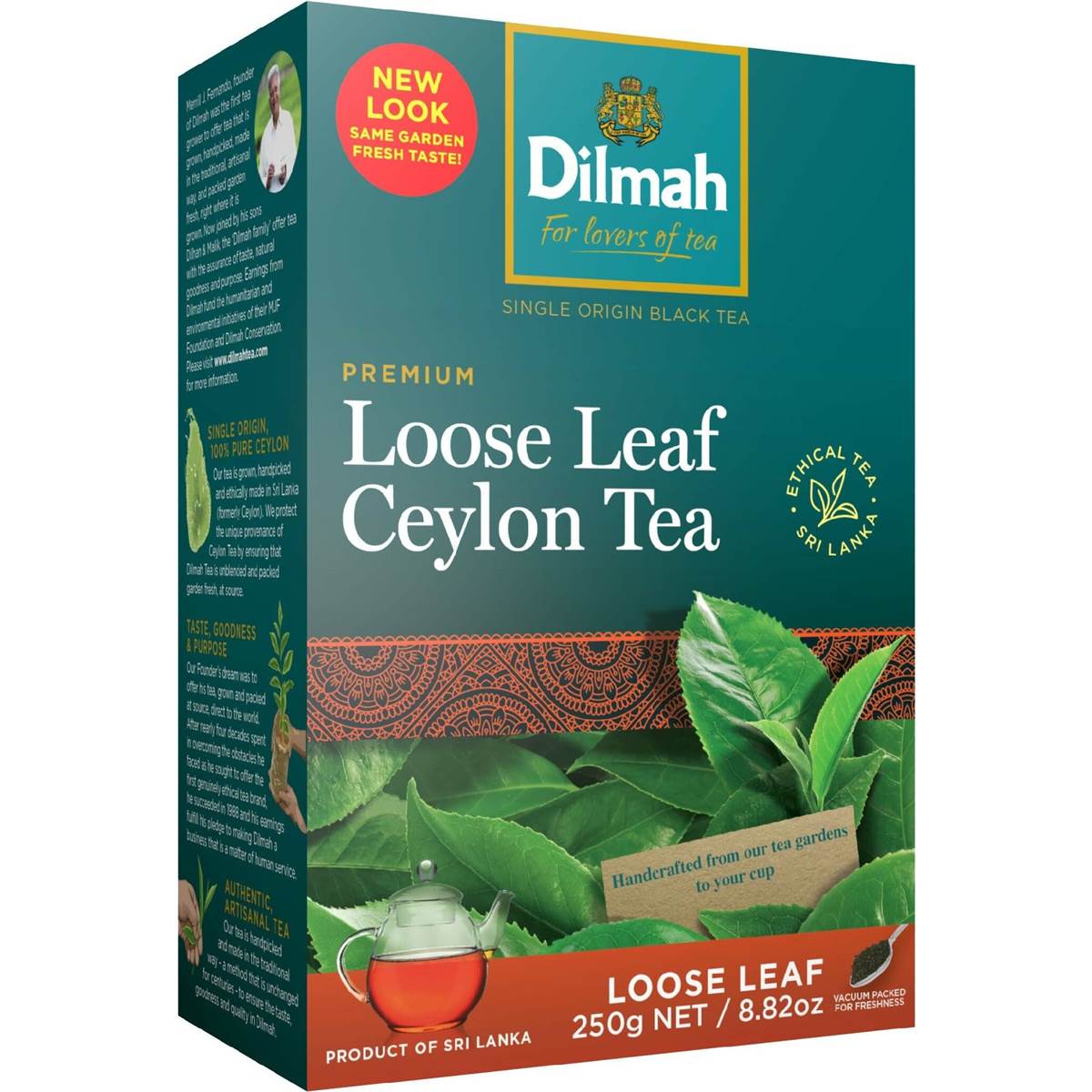 Calories in Dilmah Premium Quality Loose Leaf Tea calcount