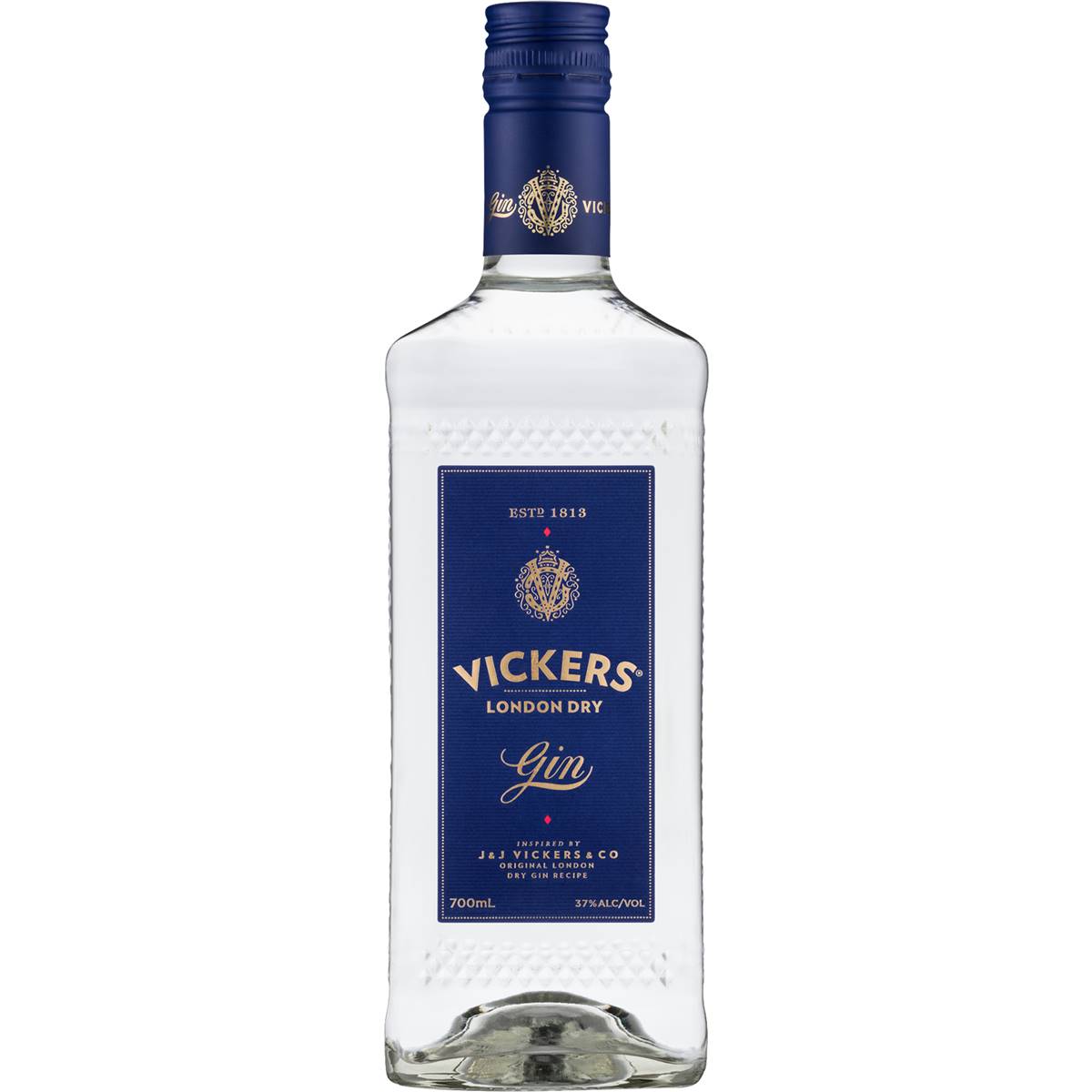 Calories in Vickers London Dry Gin