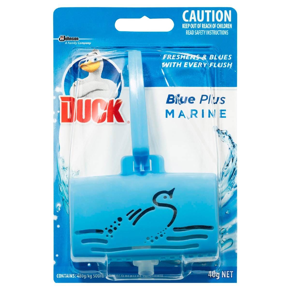 Duck Toilet Cleaner Block Blue Plus Marine