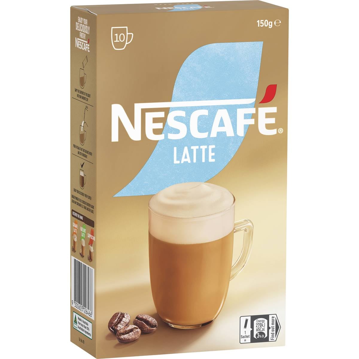 Nescafe Latte Coffee Sachets 10 pack