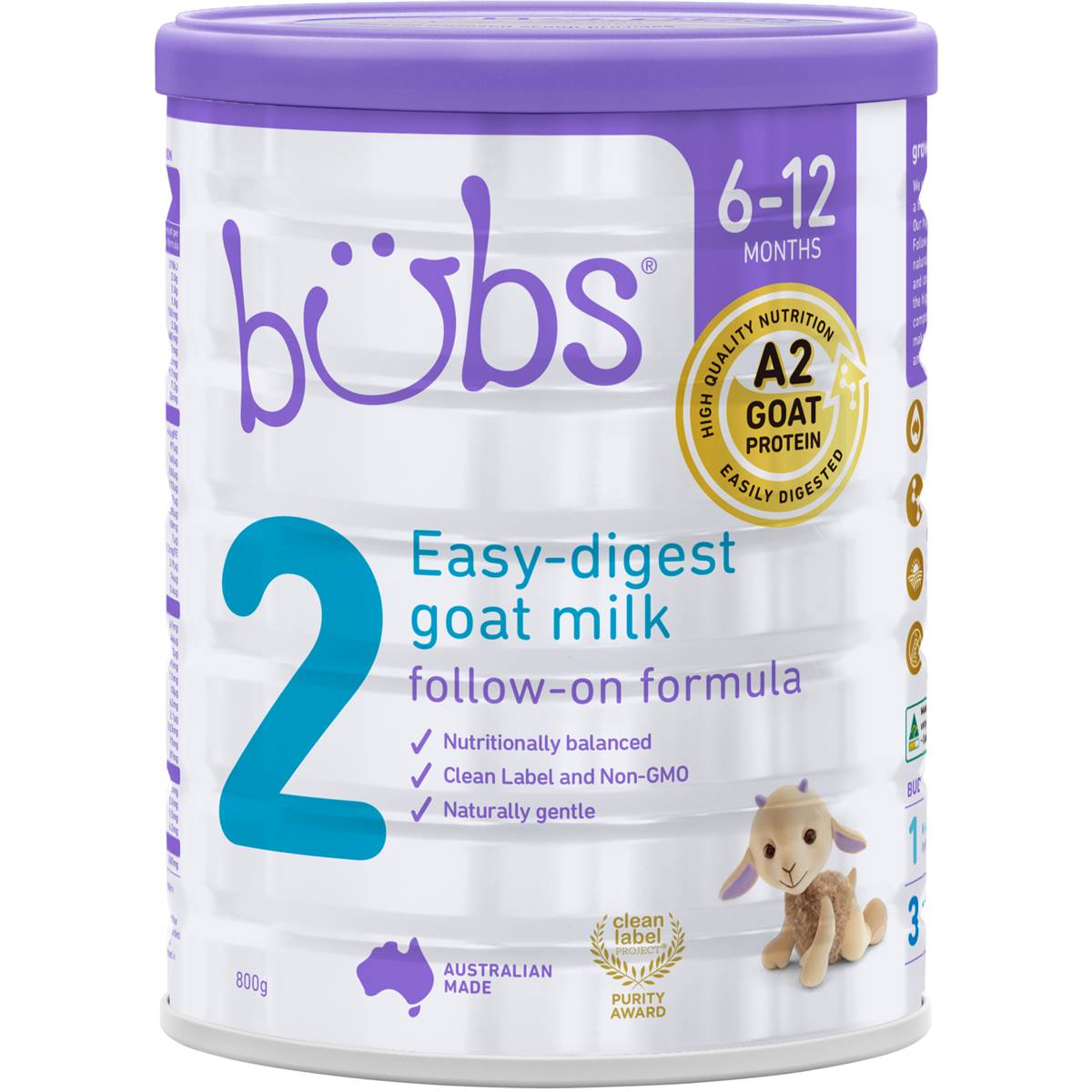 Calories in Bubs Goat Stage 2 Formula Stage 2