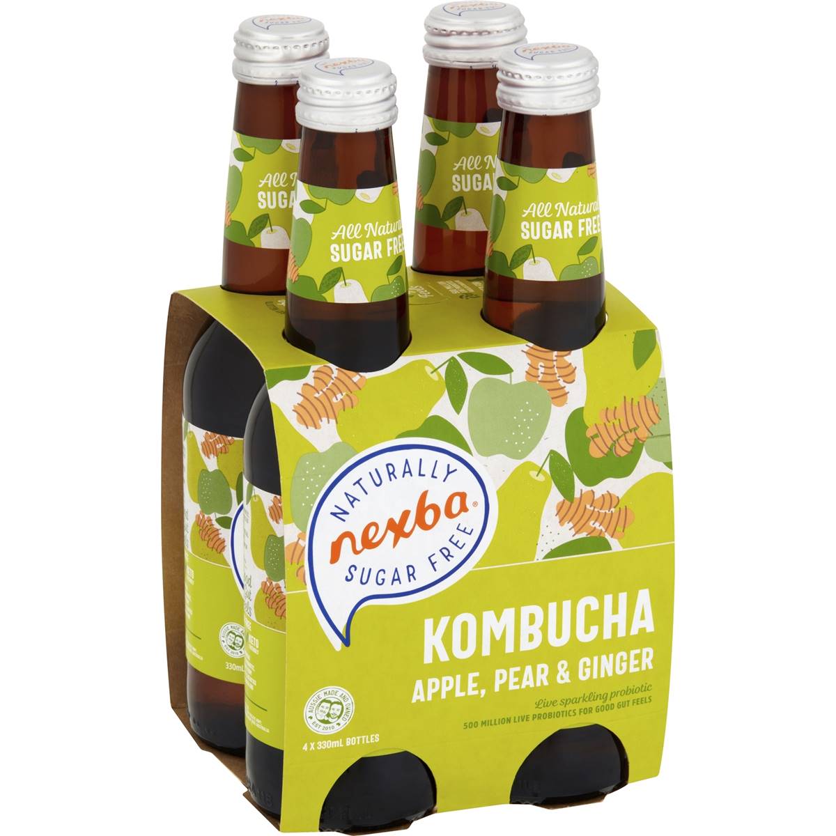 Calories in Nexba Mango Sugarfree Kombucha calcount