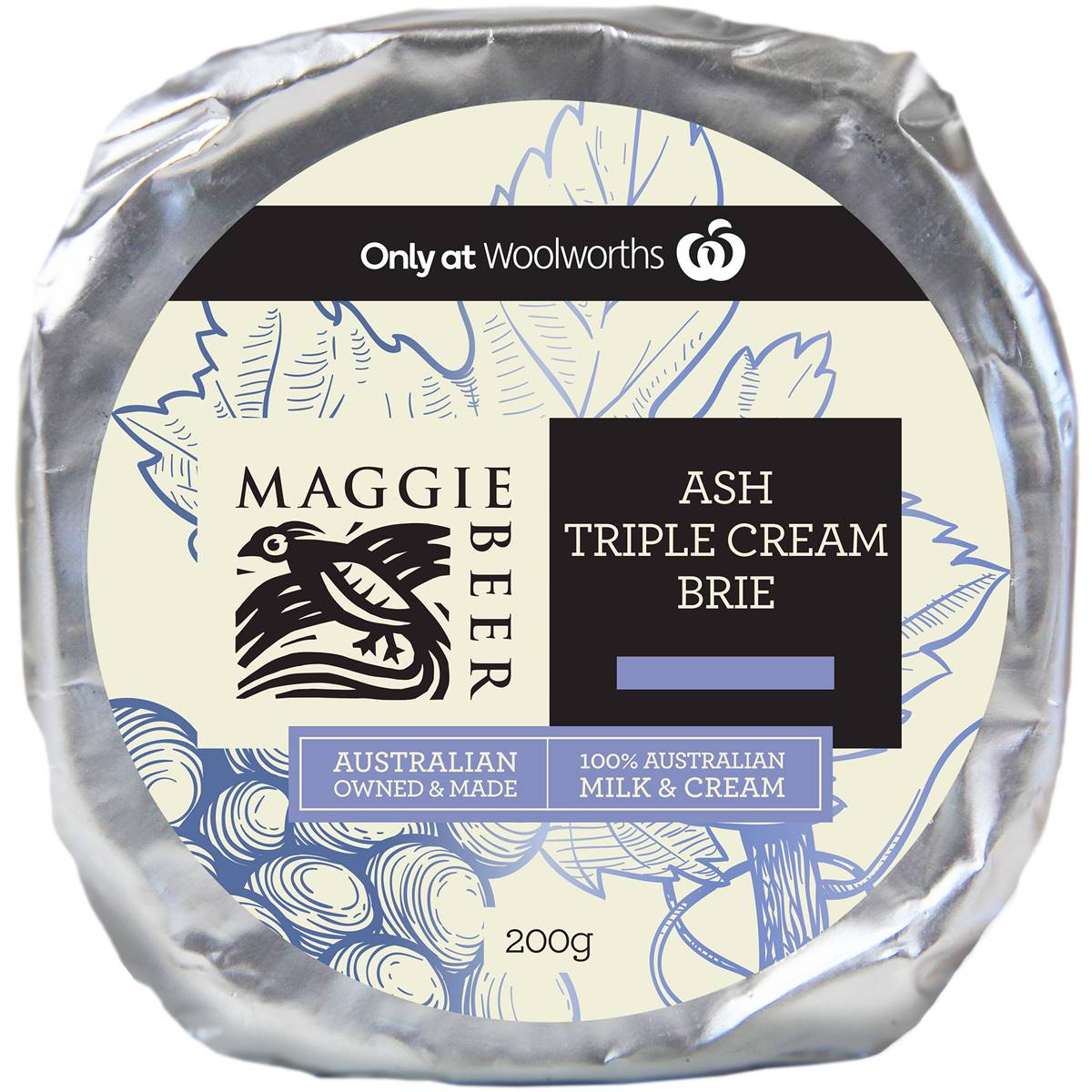Maggie Beer Ash Triple Cream Brie