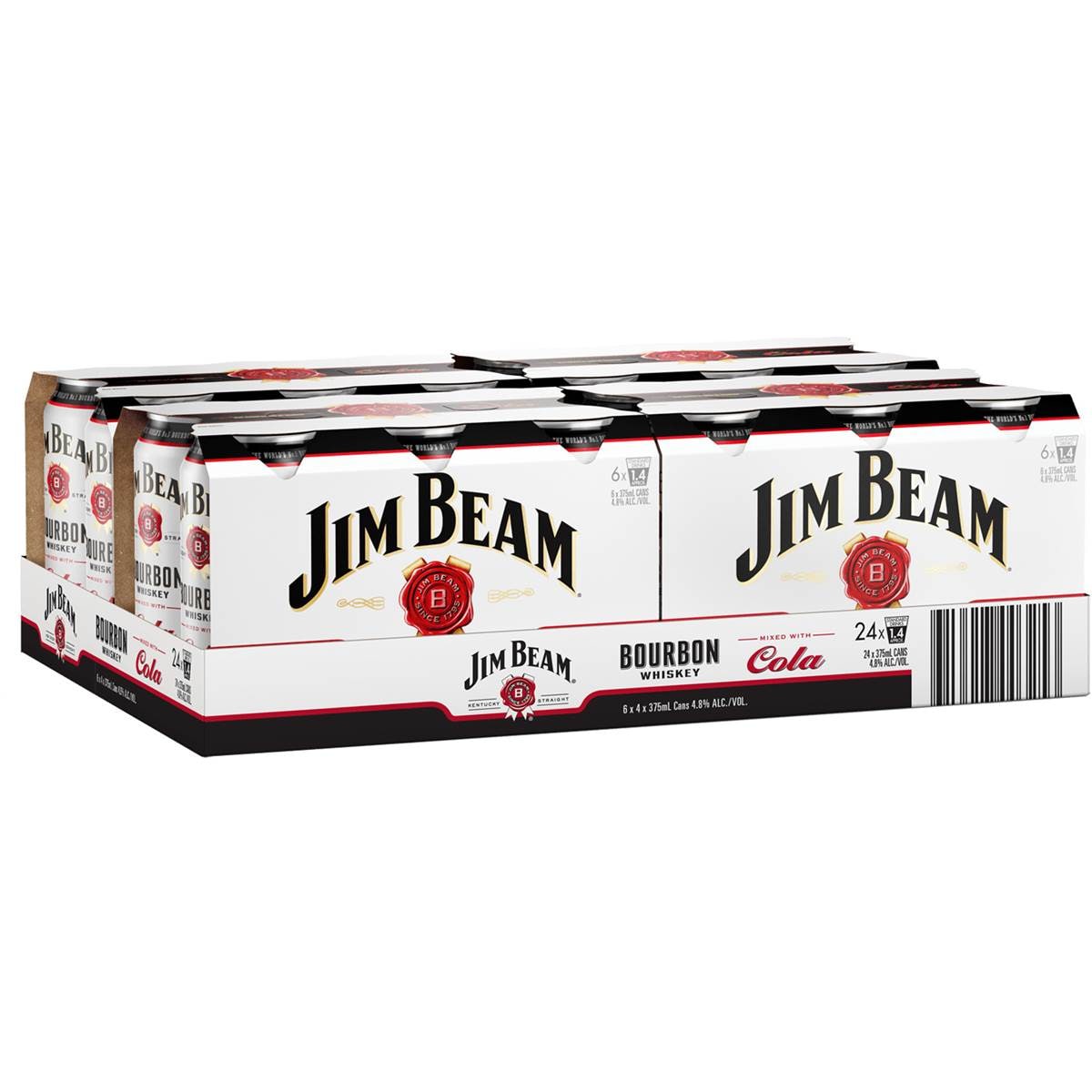 Calories in Jim Beam Bourbon & Zero Sugar Cola Cans Calorie Counter