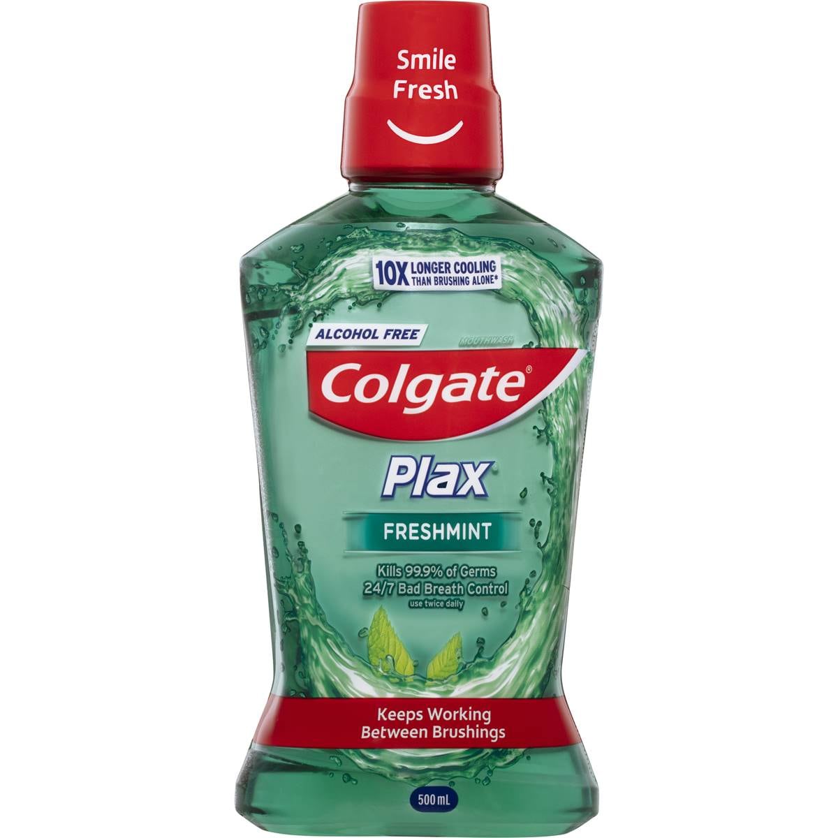 Colgate Mouthwash Freshmint Alcohol Free - Plax 500mL