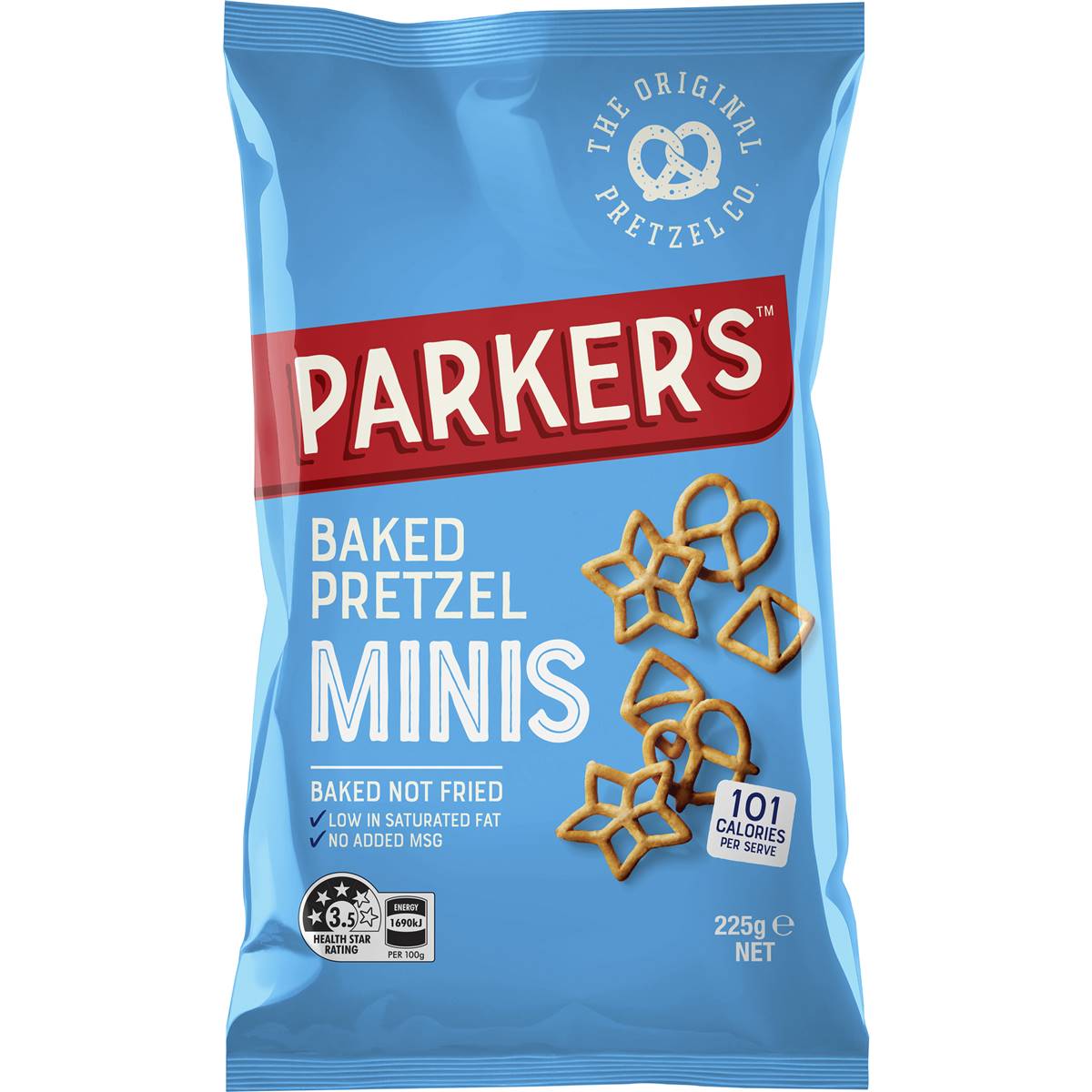 390 calories in Parker's Baked Twists Pretzels (100g) calcount