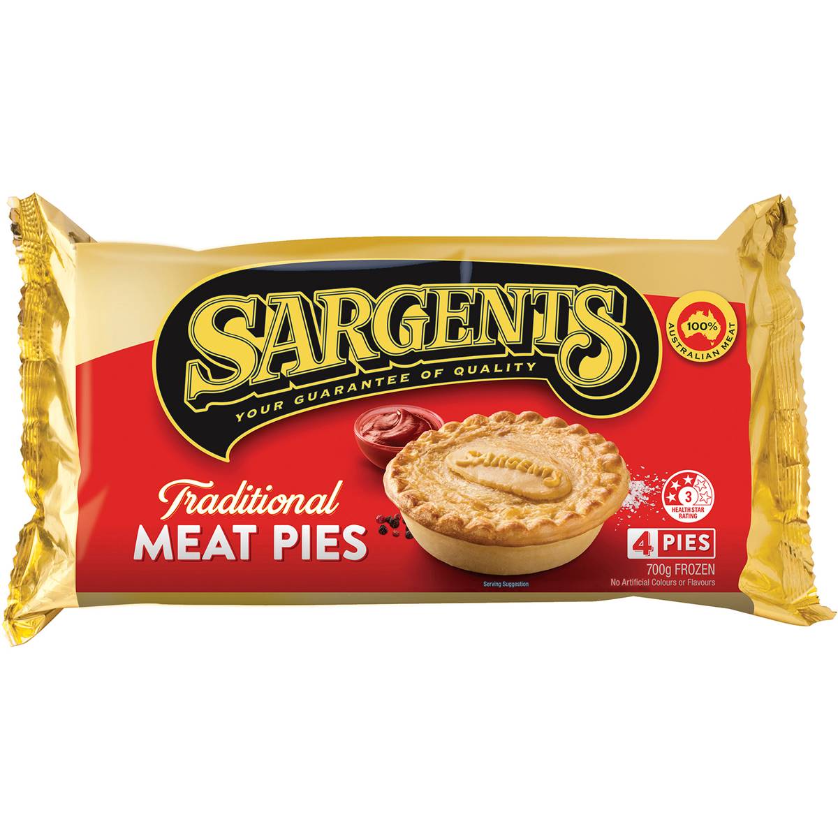 Calories in Sargents Pies Meat