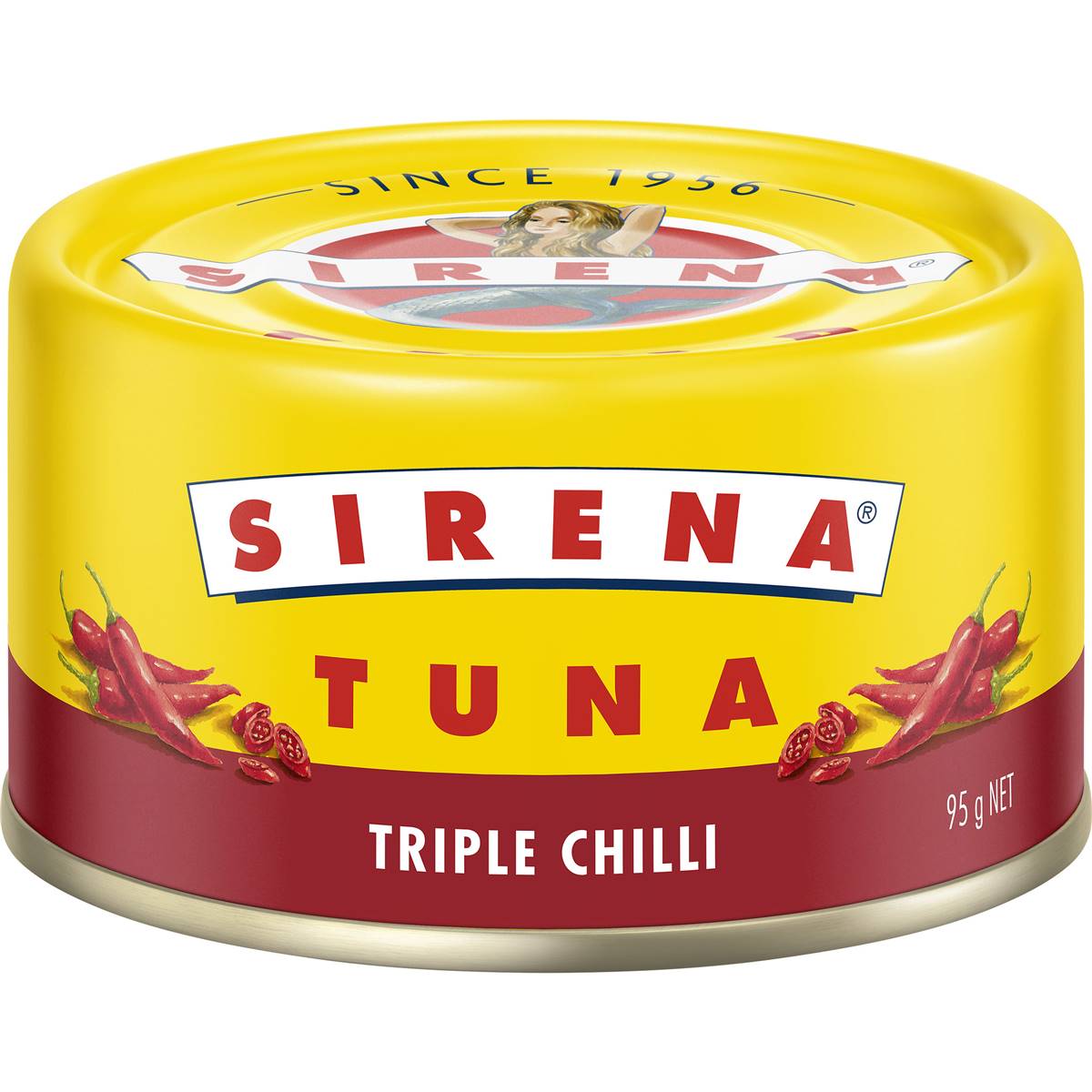Calories in Sirena Triple Chilli Tuna, drained calcount