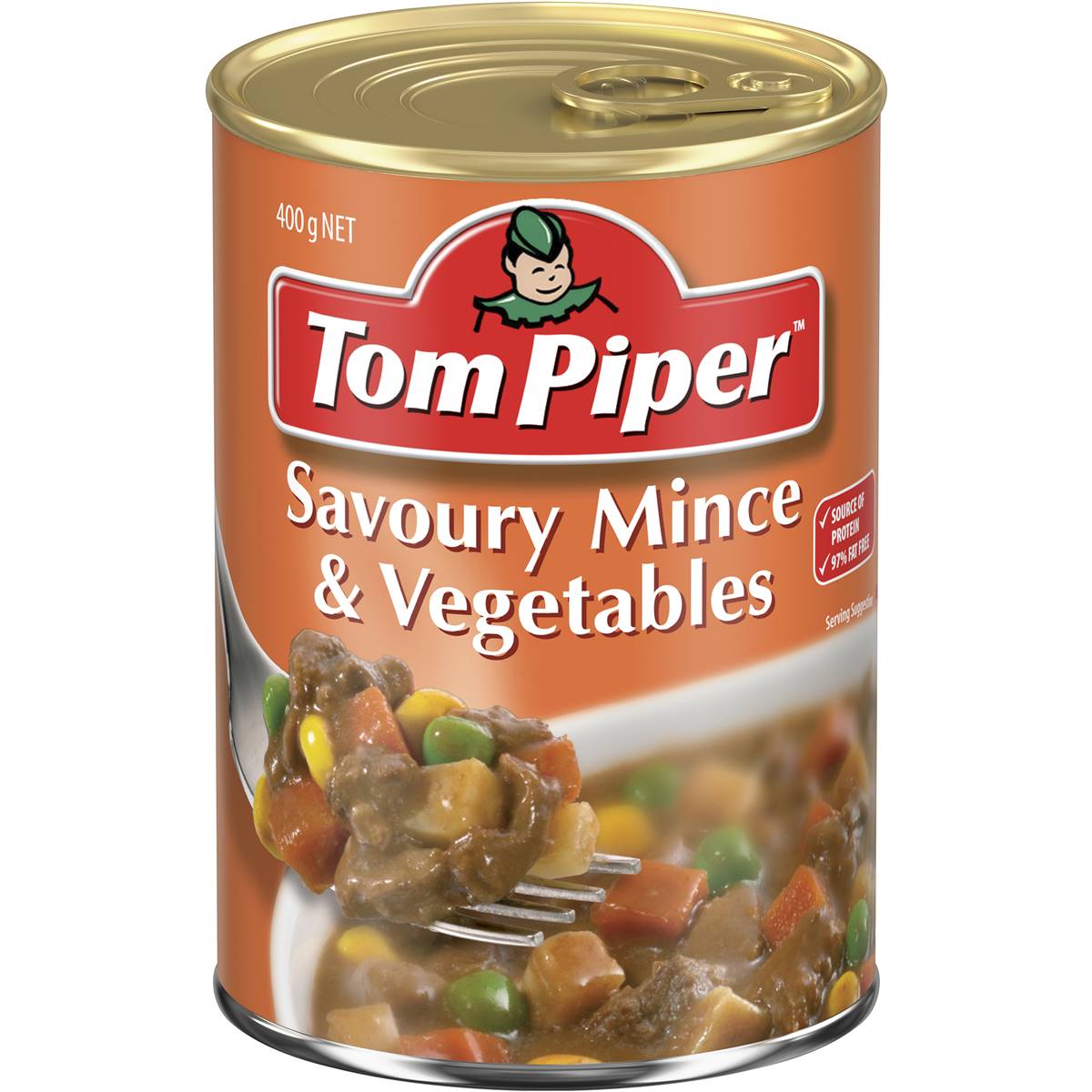 Calories in Tom Piper Savoury Mince & Vegetables Canned Meal