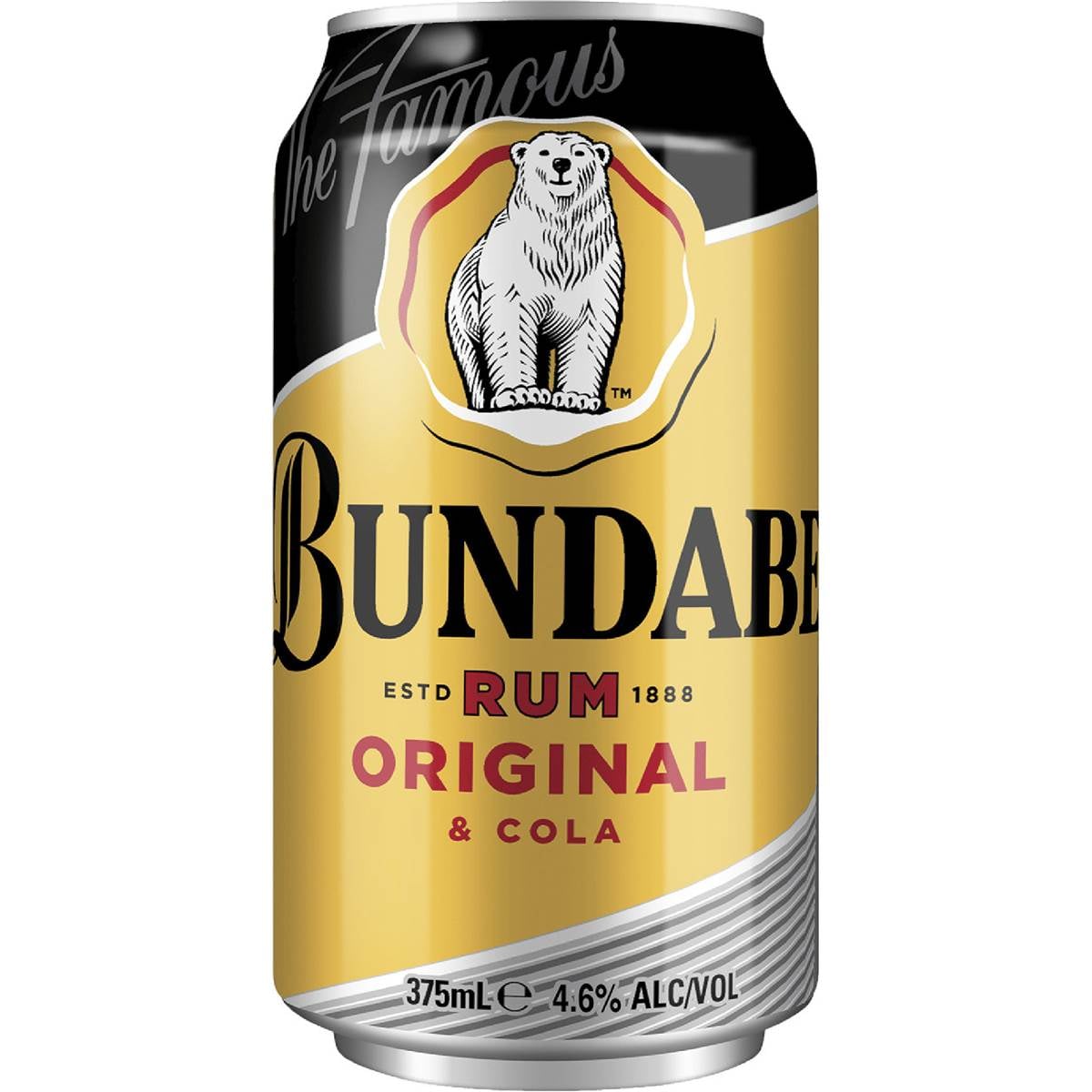 Calories in Bundaberg Rum & Cola Can calcount