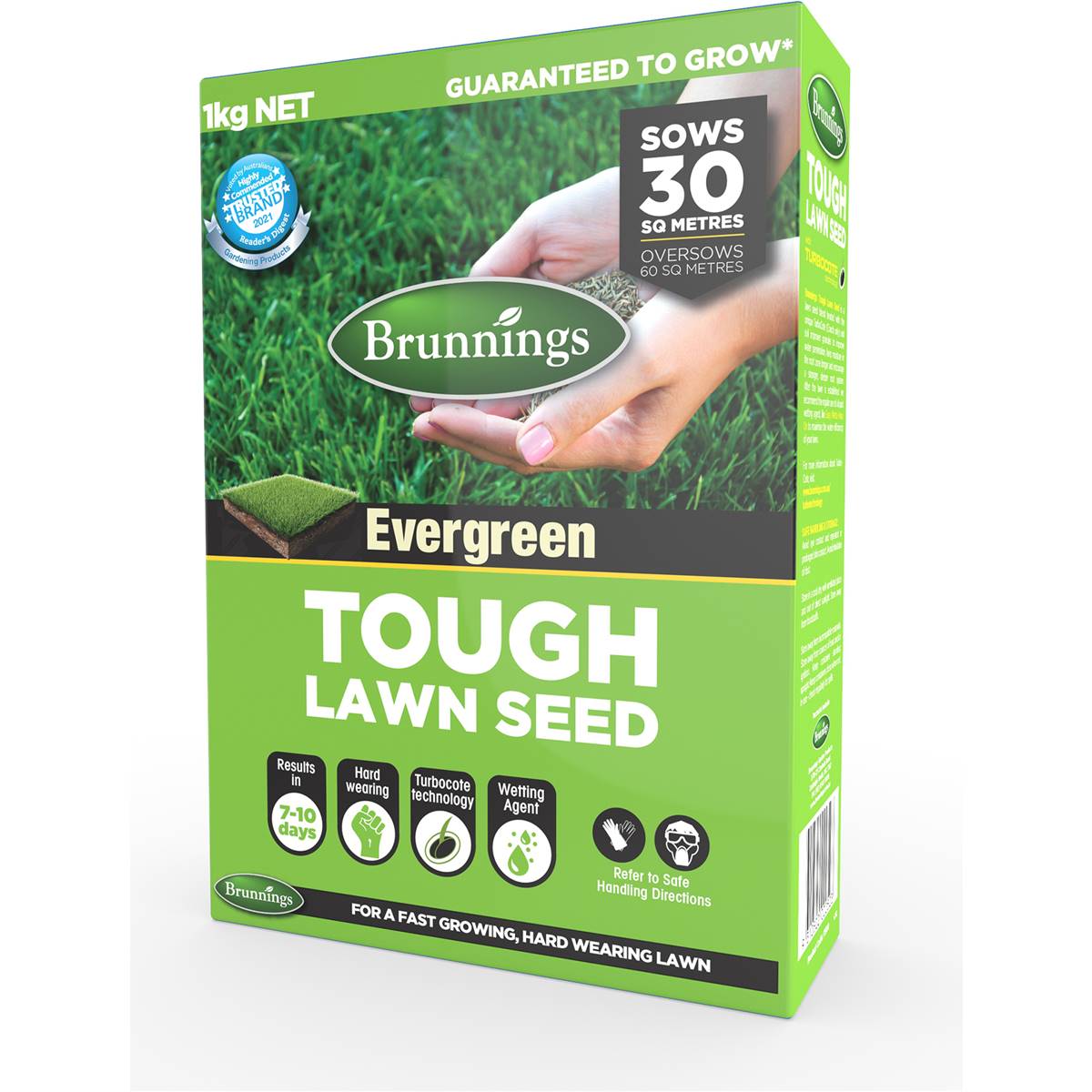 Brunnings Tough Lawn Seed 1kg