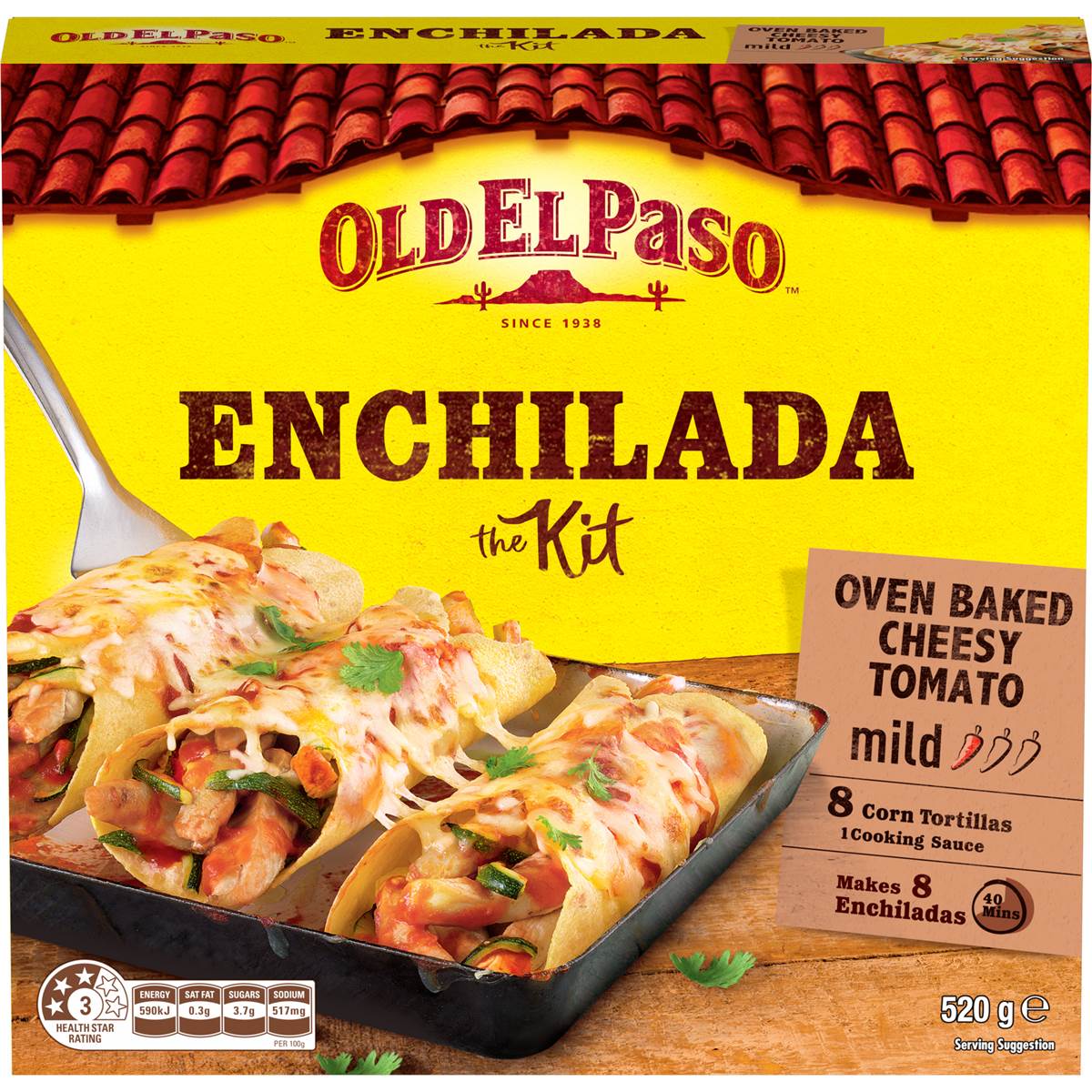 Calories in Old El Paso Enchilada Dinner Kit calcount