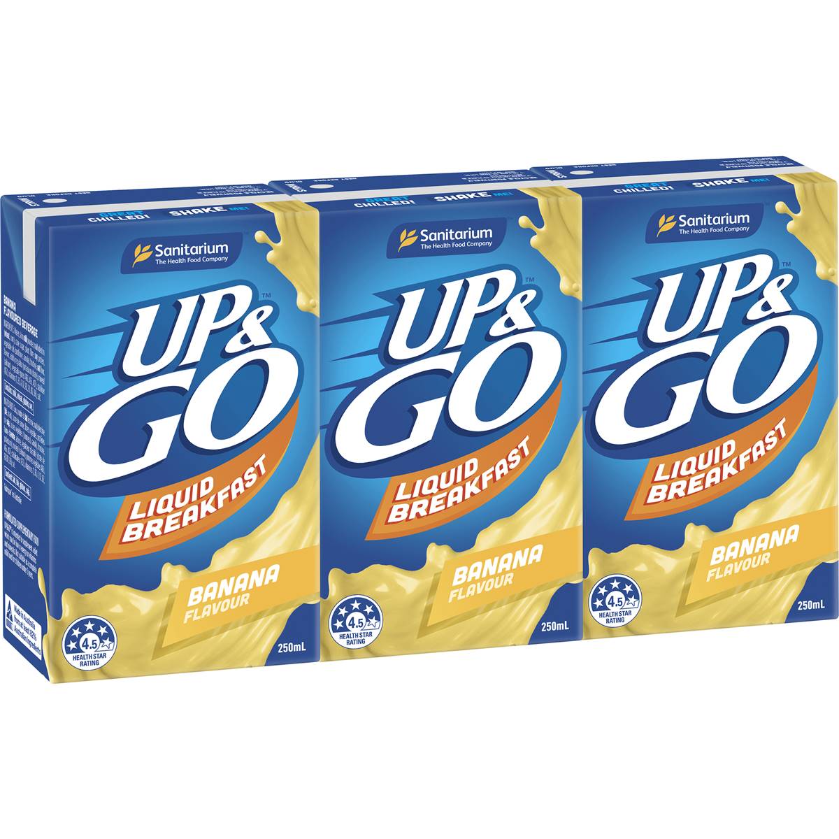 Up&Go Liquid Breakfast Banana 250mL x 3 pack