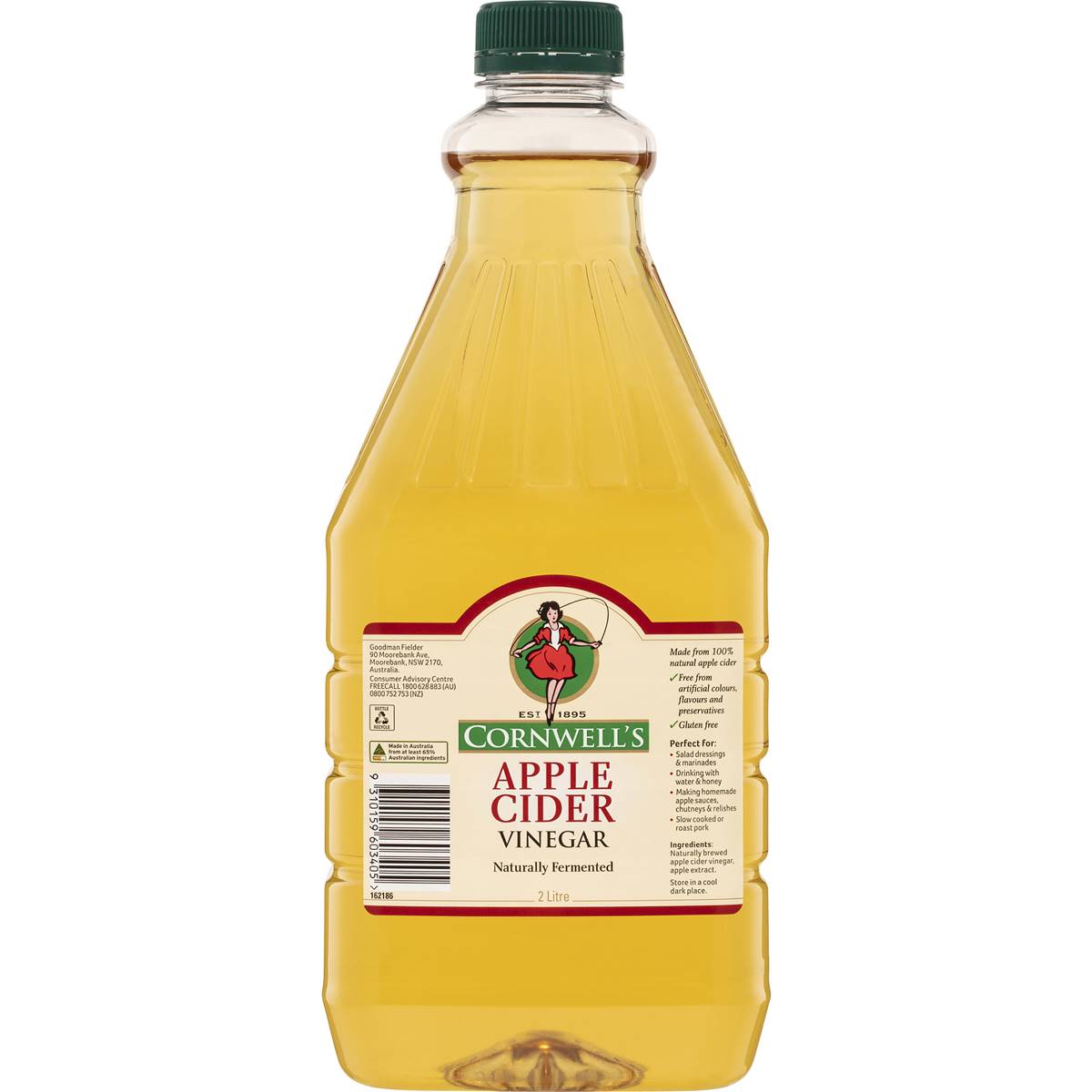 Calories in Cornwell's Apple Cider Vinegar Cider
