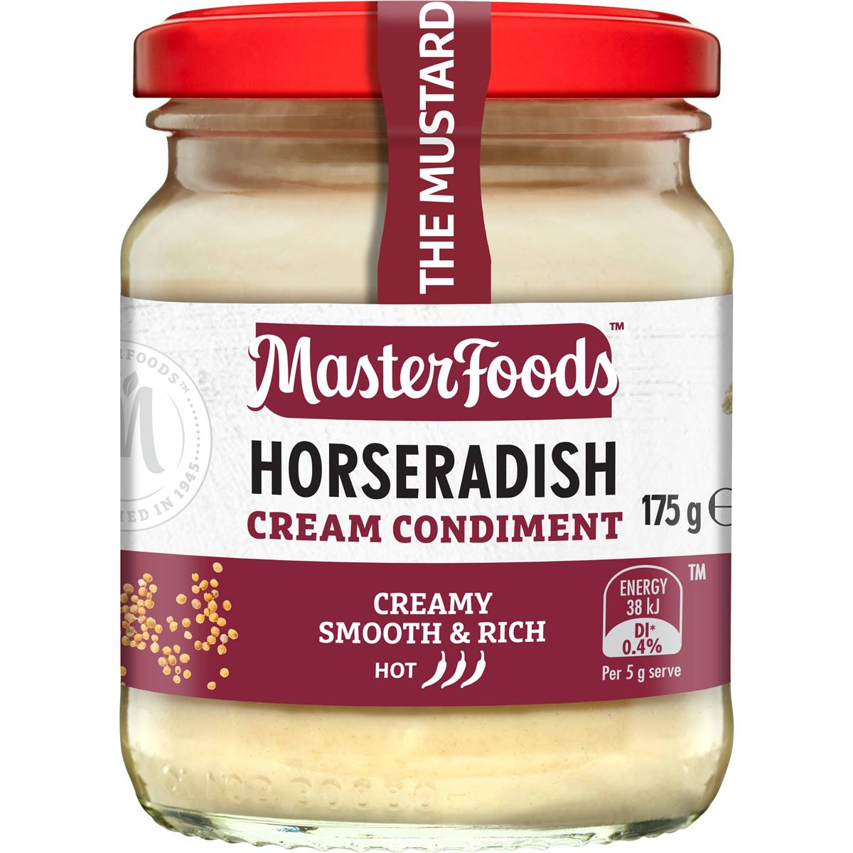 Calories in Masterfoods Horseradish Cream calcount