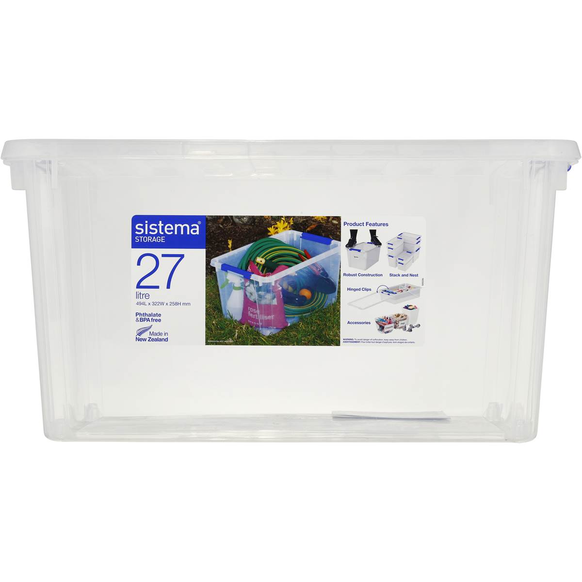 Sistema Storage Bin Container Assorted 27L