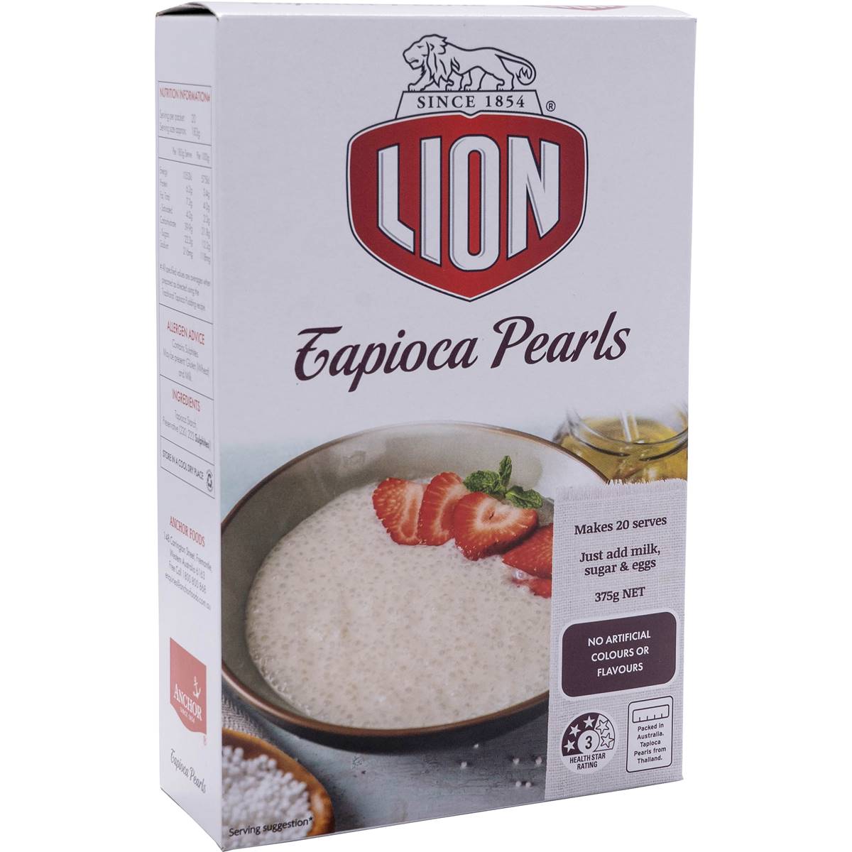 Calories in Lion Tapioca Pearls calcount