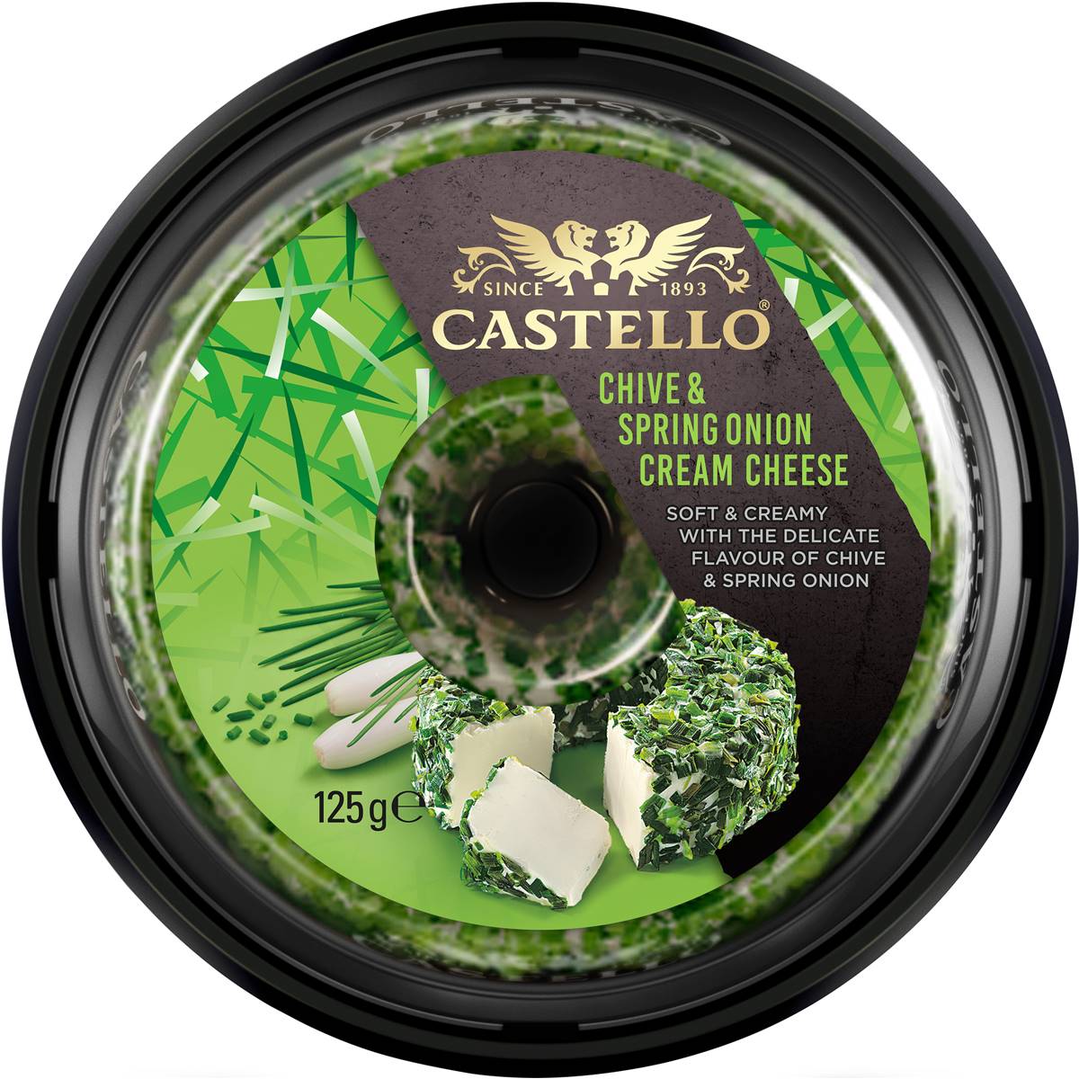 Calories in Castello Cream Cheese Chive & Spring Onion calcount