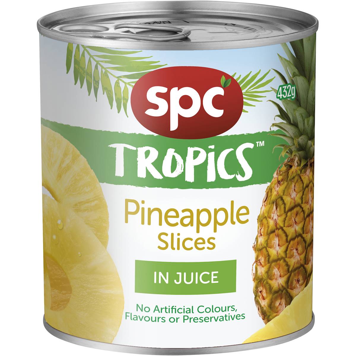 Calories in Spc Tropics Pineapple Slices In Juice calcount