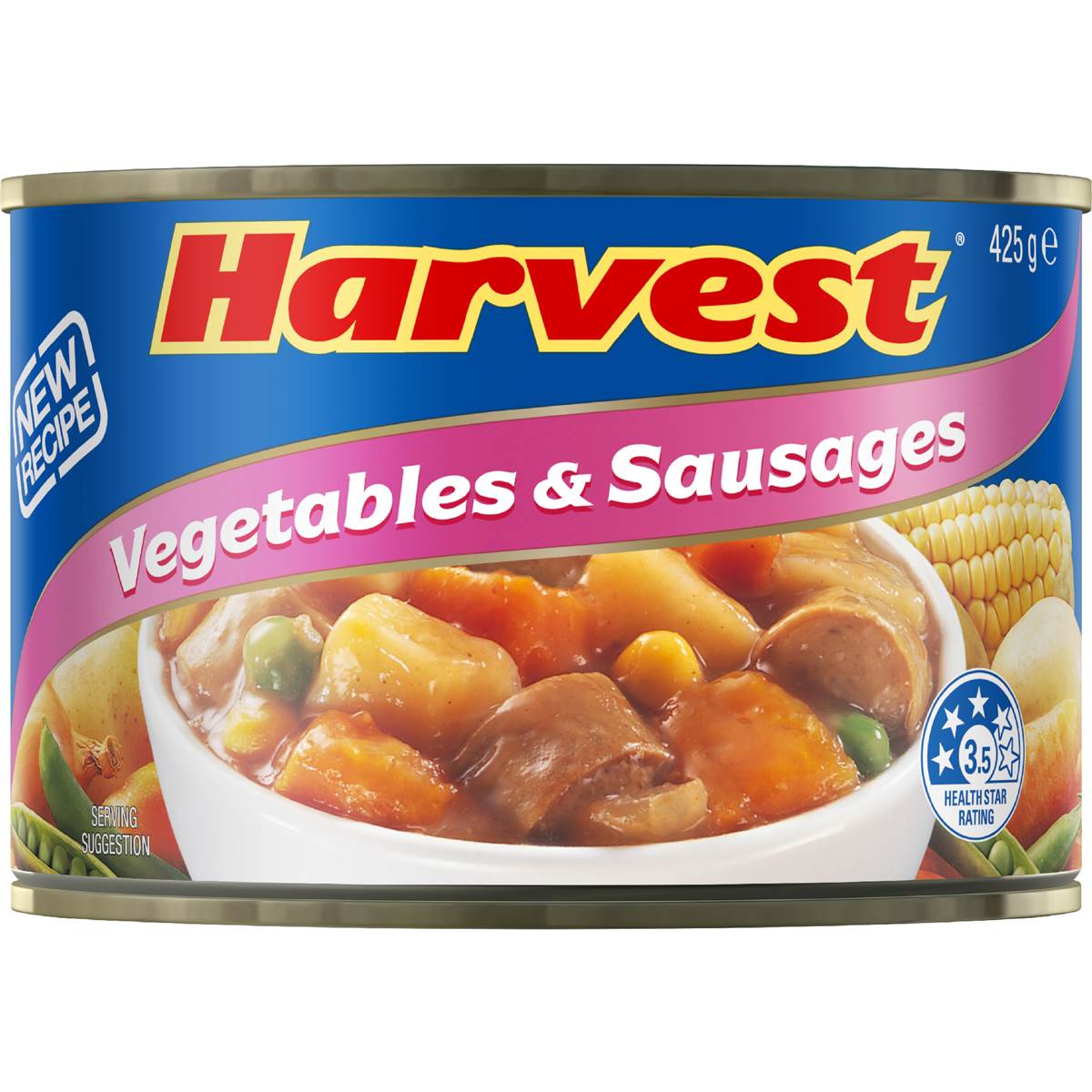 Calories in Harvest Sausages Vegetables calcount