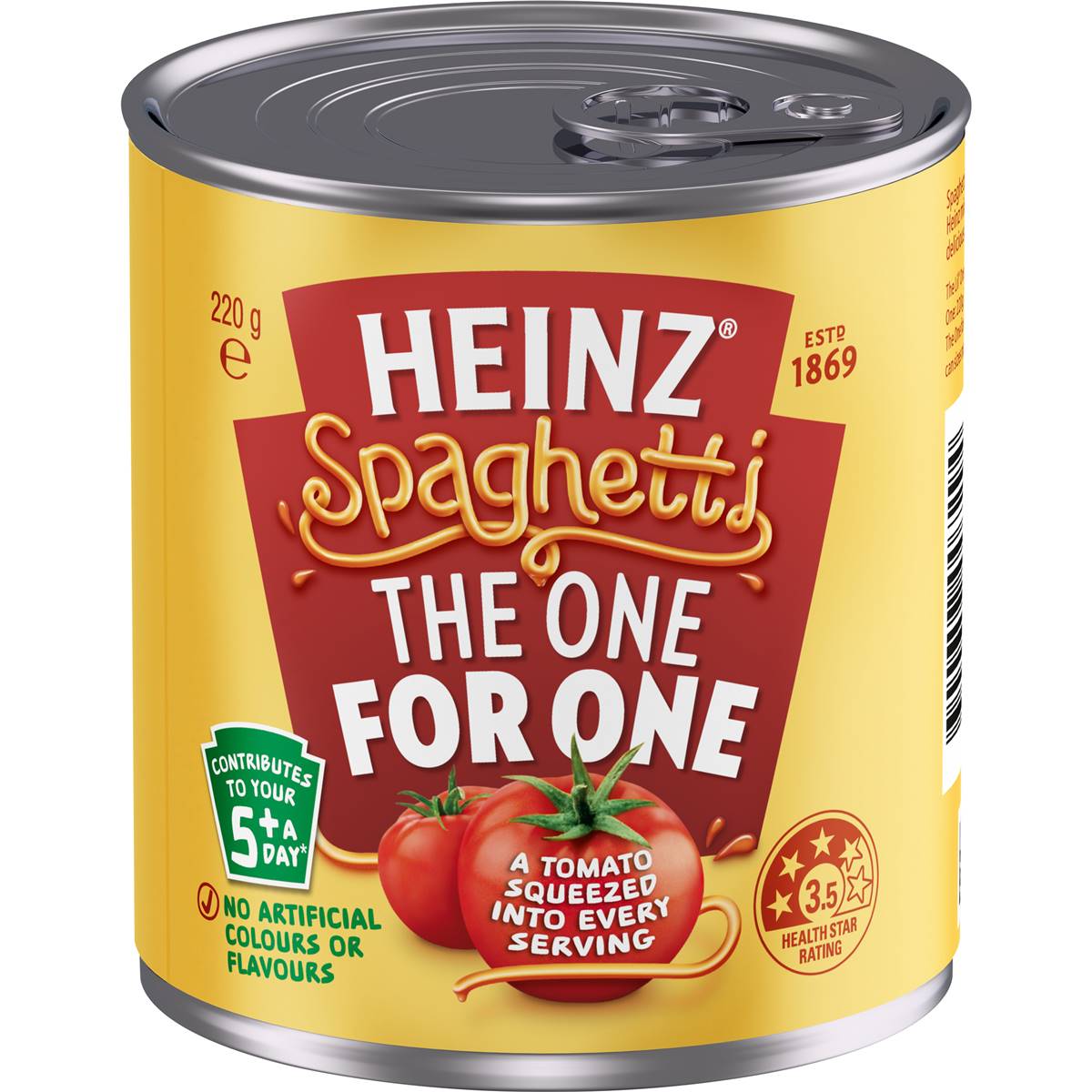 Calories in Heinz Spaghetti In Tomato Sauce Pasta Tinned Spaghetti calcount