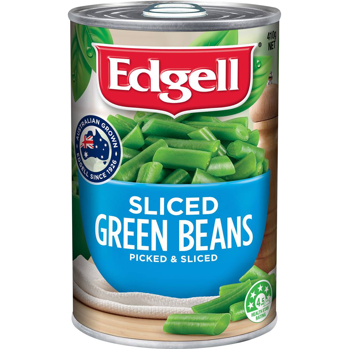 Calories in Edgell Sliced Green Beans Green Sliced