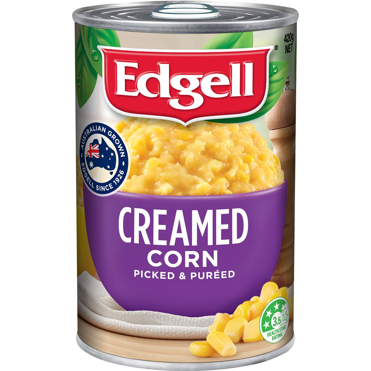Calories in Edgell Creamed Corn Creamed