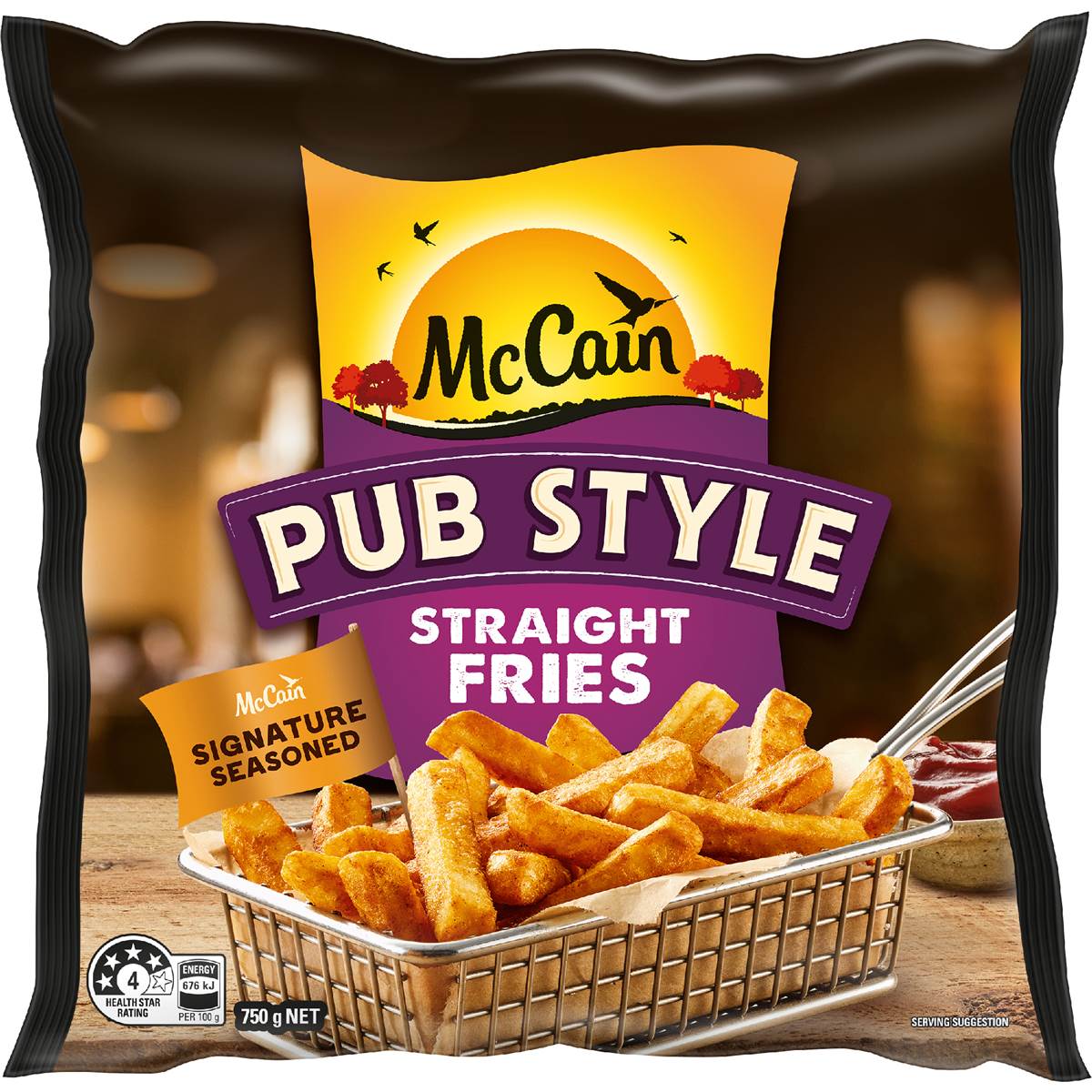 Calories in Mccain Pub Style Fries calcount
