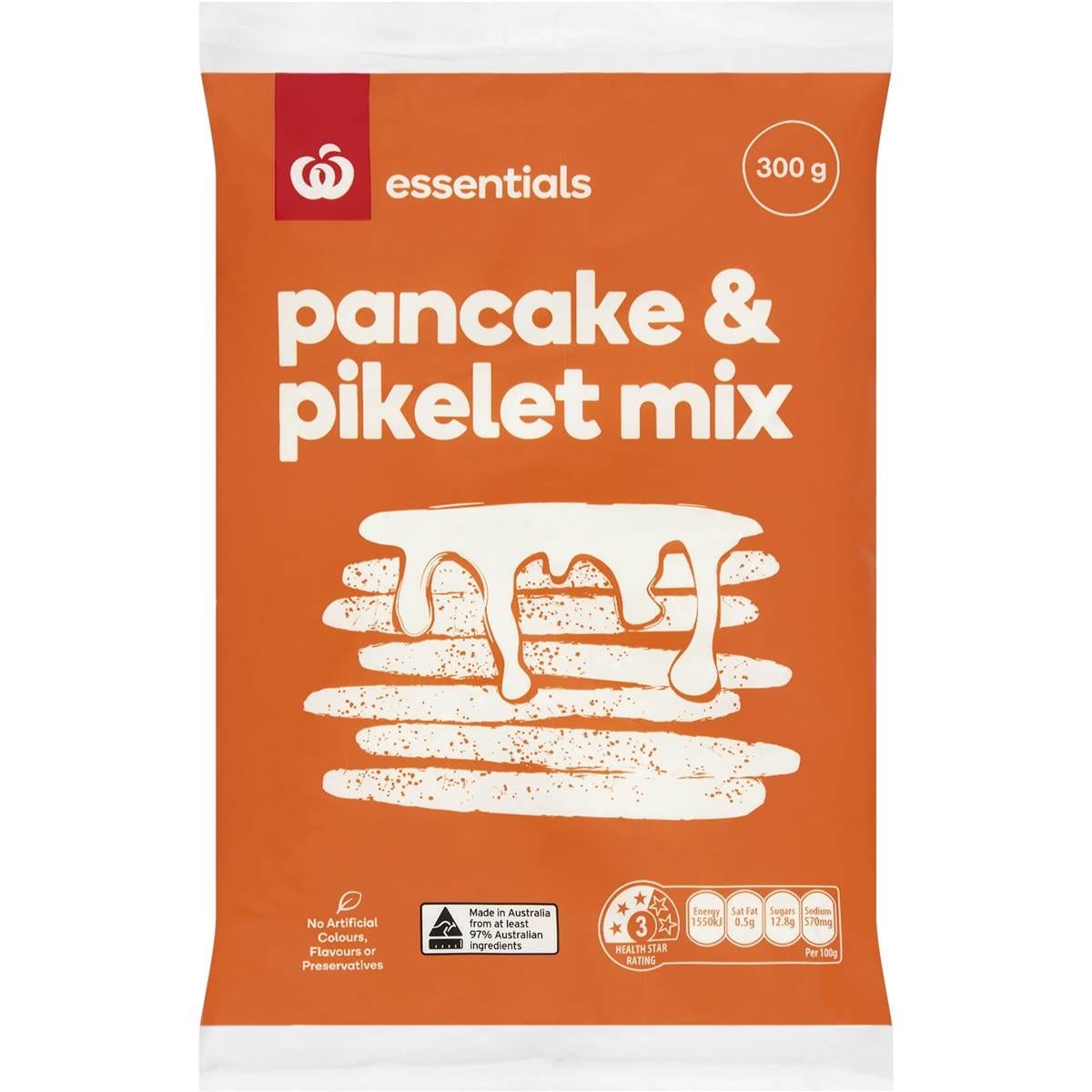 Calories in Coles Pancake & Pikelet Mix calcount