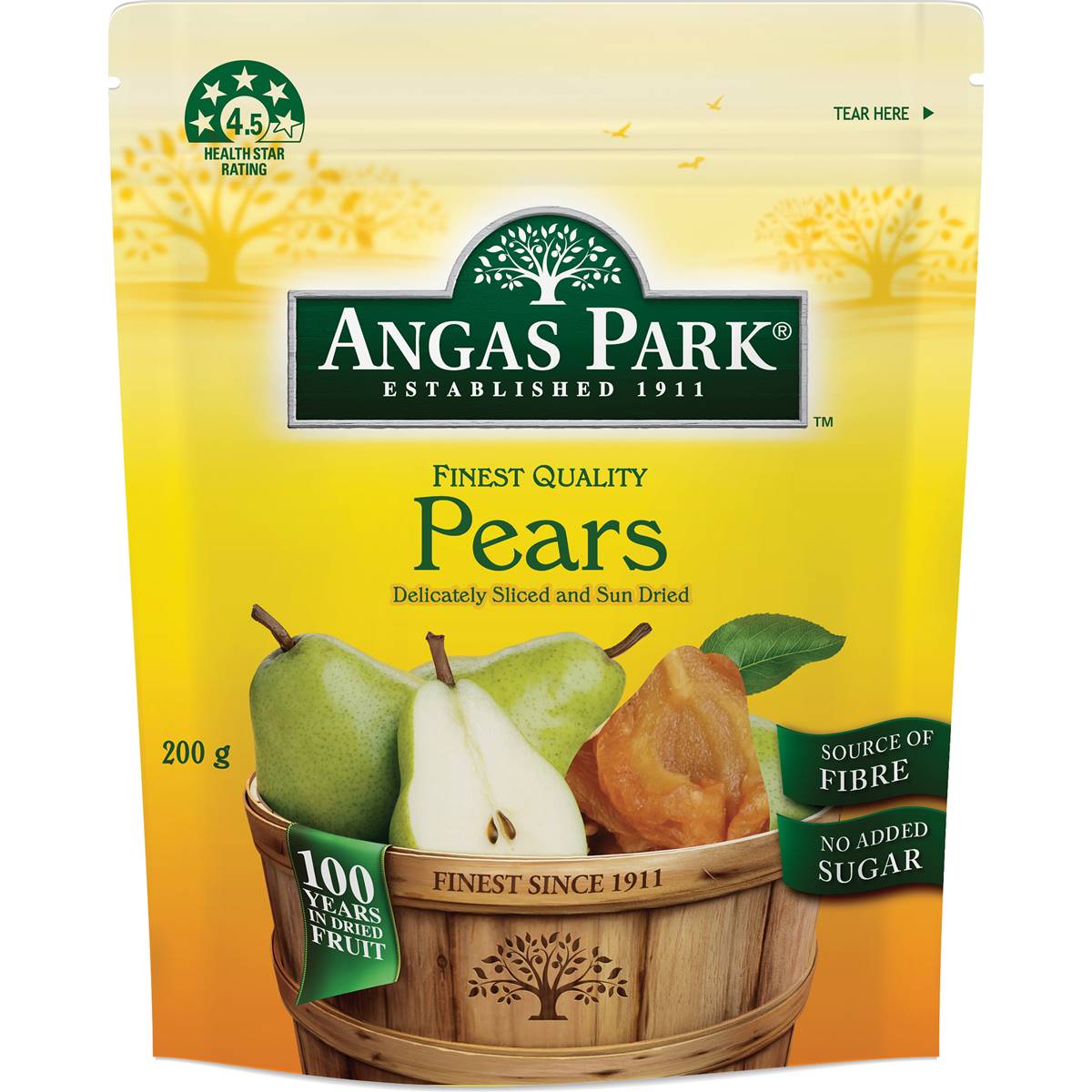 Calories in Angas Park Dried Pears