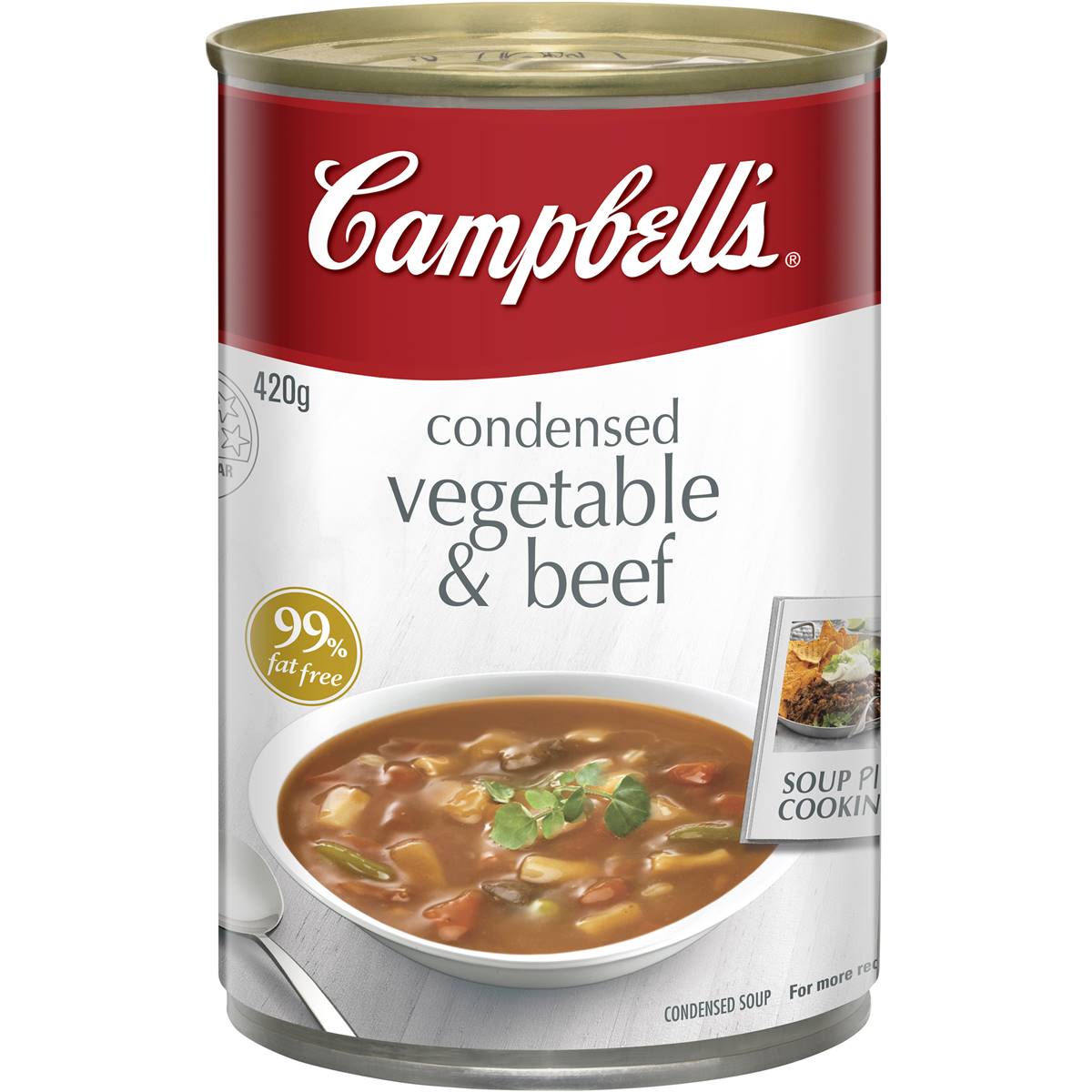 Calories in Campbell's Canned Soup Vegetable & Beef calcount